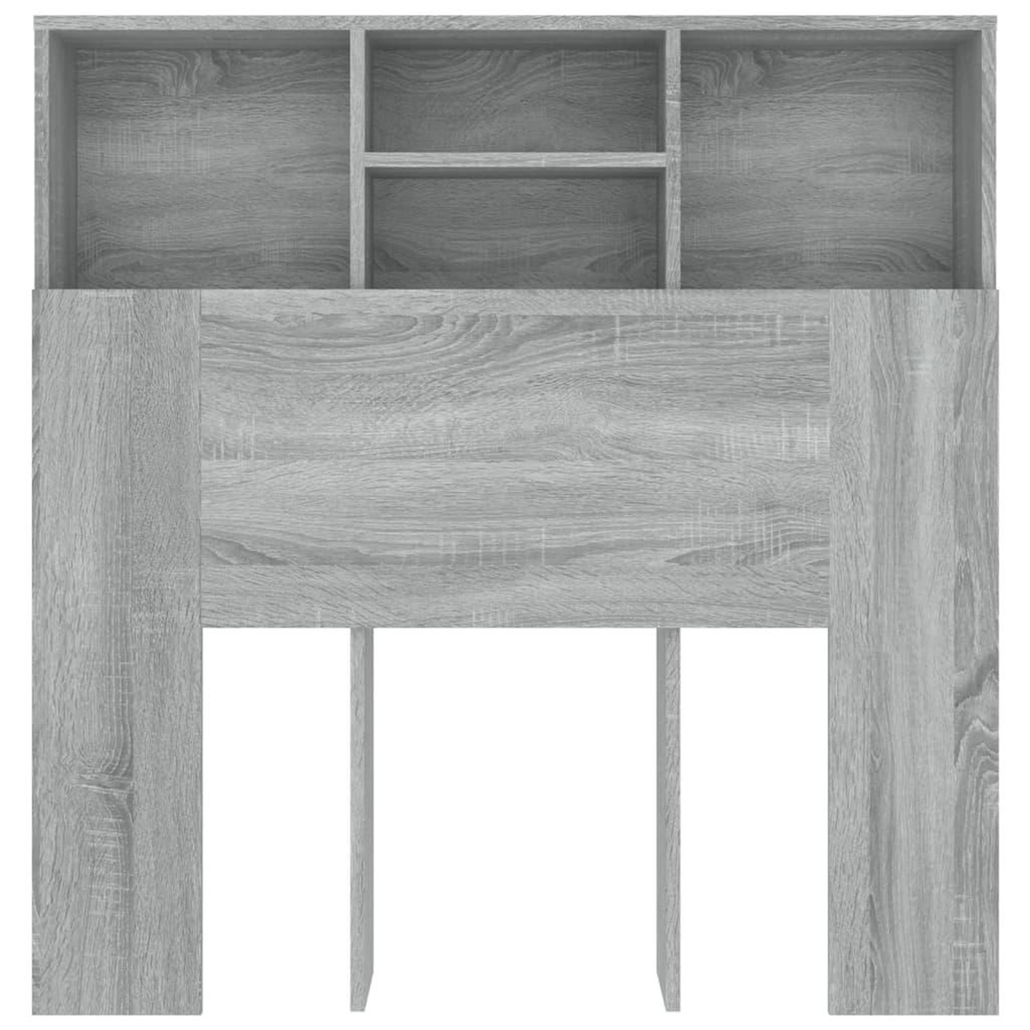Voir la diapositive 4 : VIDAXL Armoire de tete de lit Sonoma gris 100x19x103,5 cm