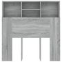 Voir la diapositive 4 : VIDAXL Armoire de tete de lit Sonoma gris 100x19x103,5 cm