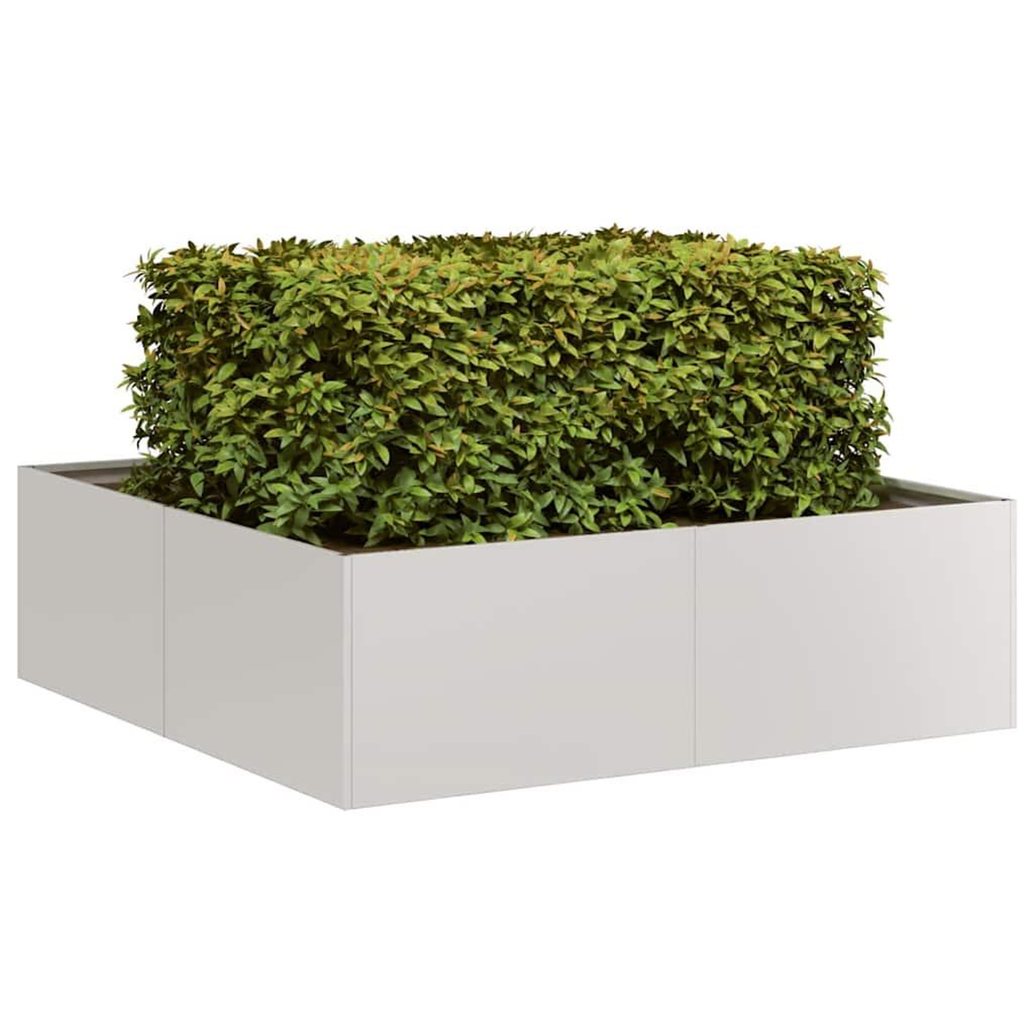 VIDAXL Jardiniere 100x100x30 cm acier inoxydable
