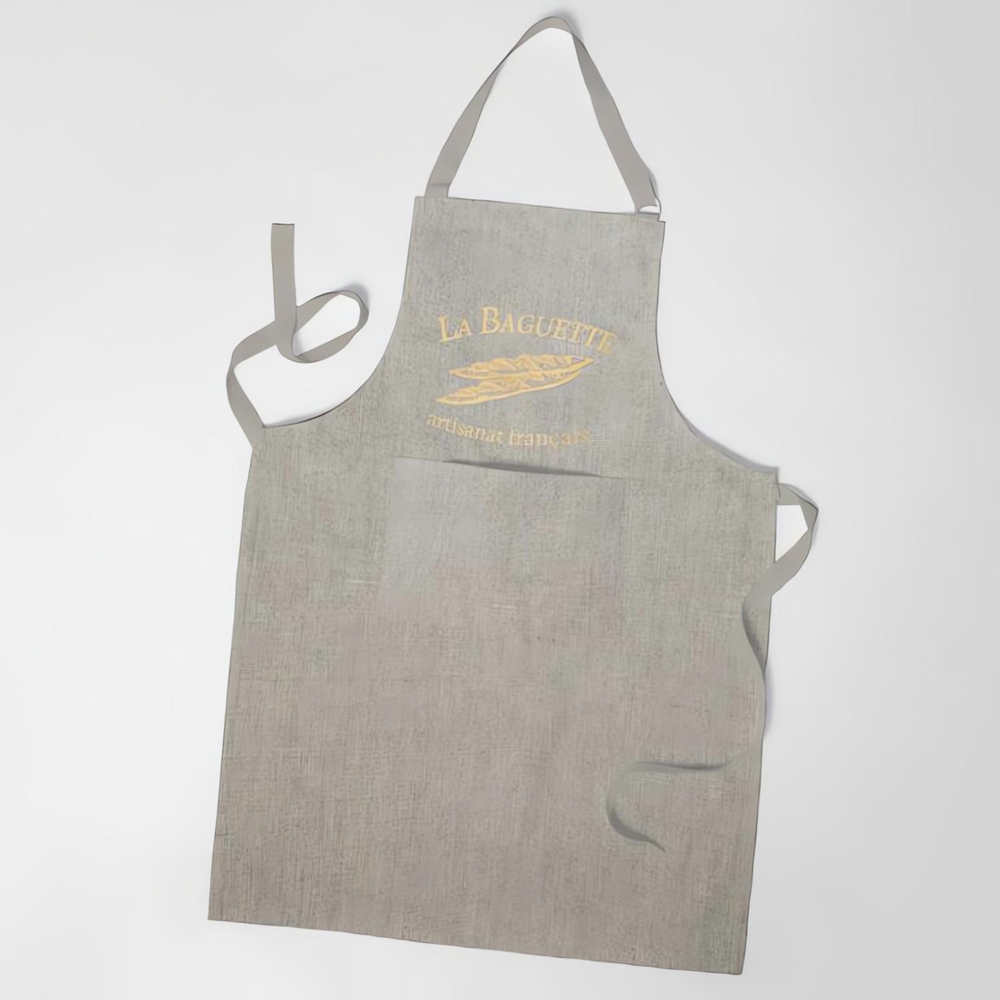 Voir la diapositive 2 : SOLEIL D'OCRE Tablier imprimé en coton BAGUETTE, par Soleil d'ocre