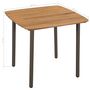 Voir la diapositive 4 : VIDAXL Table de jardin 80 x 80 x 72 cm Bois d'acacia solide et acier