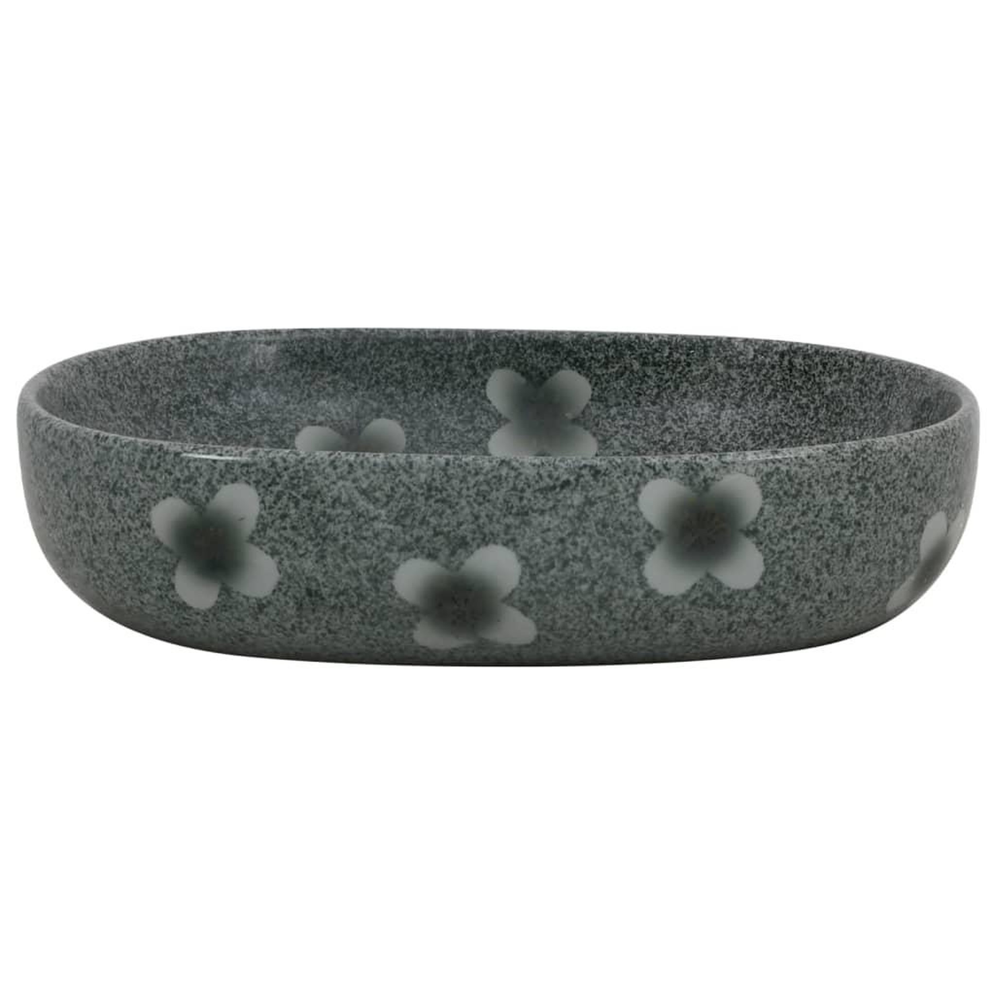 Voir la diapositive 3 : VIDAXL Vasque a poser bleu ovale 59x40x14 cm ceramique