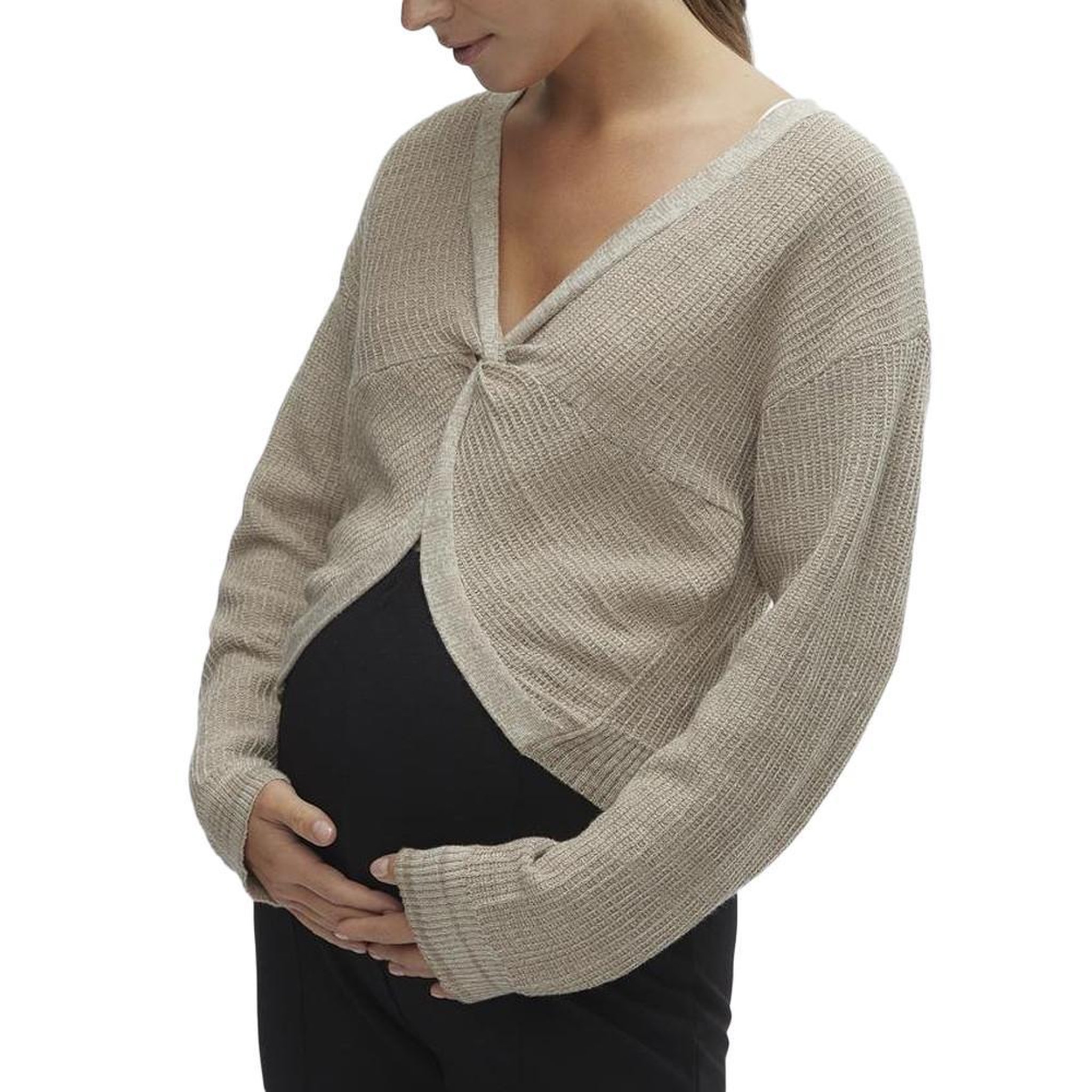 Voir la diapositive 1 : MAMALICIOUS Pull de Grossesse  Femme Mamalicious Lems