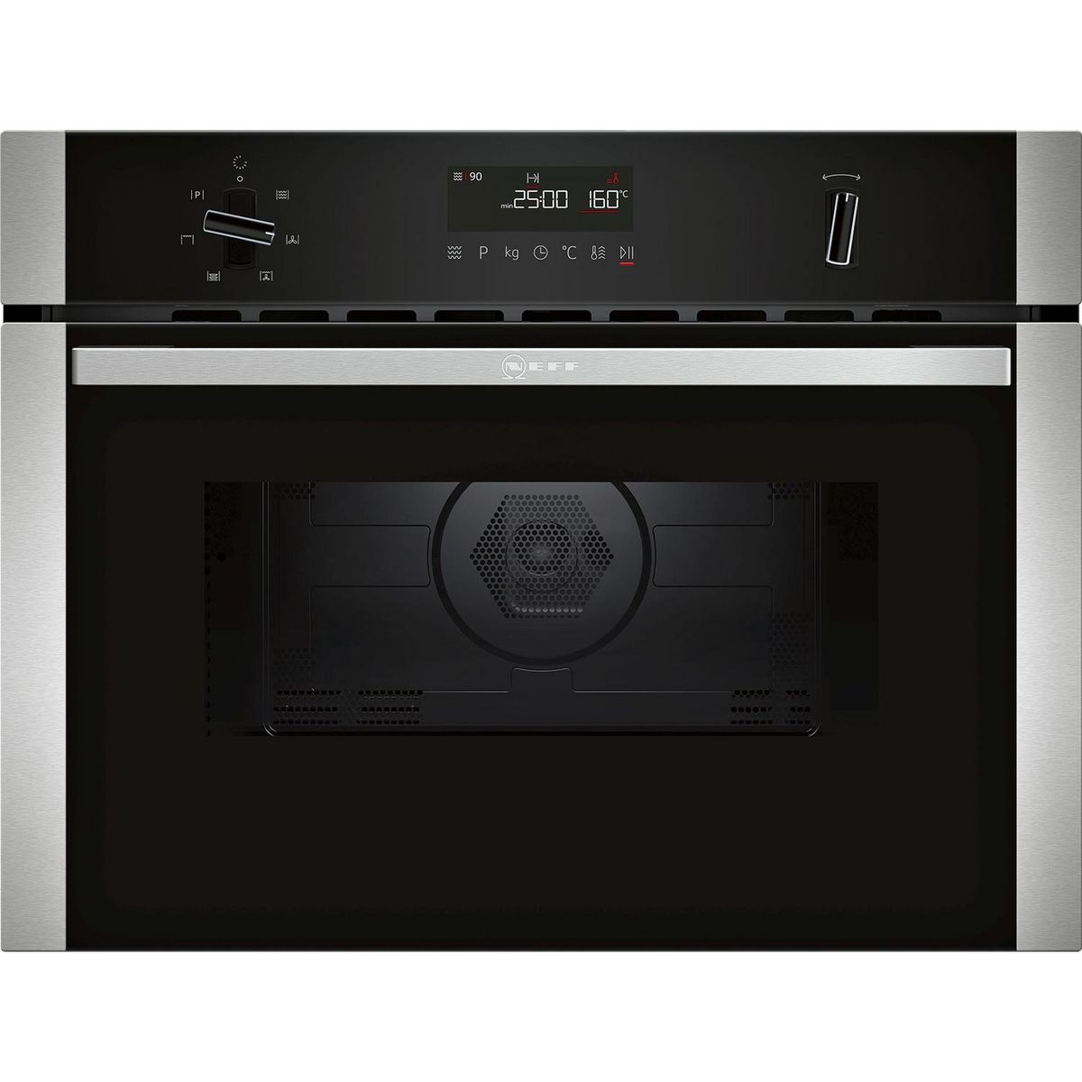 Neff Four combiné mo intégrable 44l inox/noir - c1amg84n0