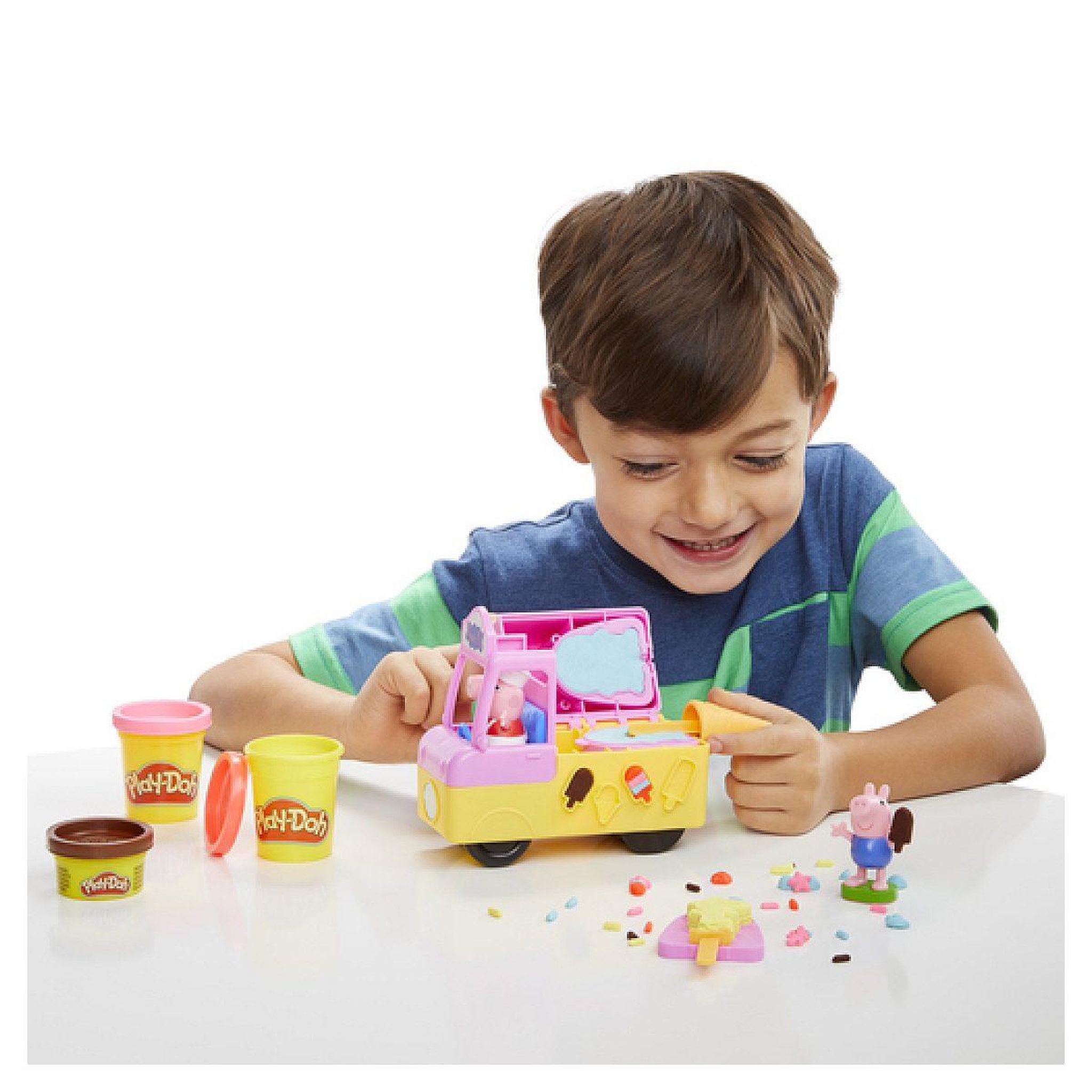 Voir la diapositive 4 : HASBRO Play-doh peppa et le camion de glaces