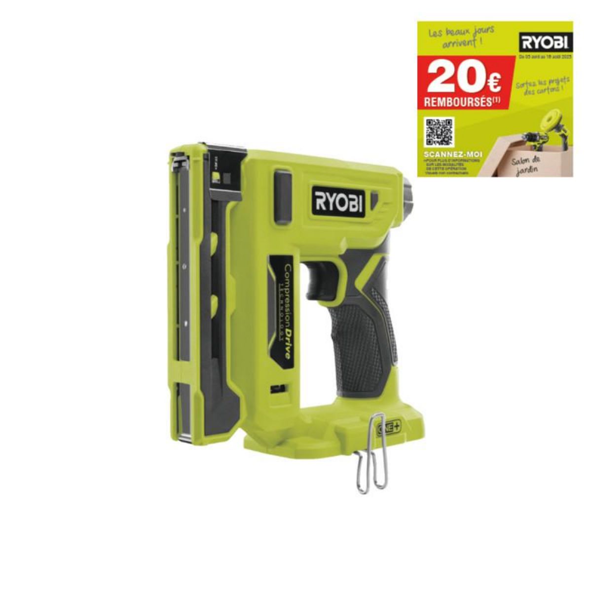 Ryobi Agrafeuse RYOBI - R18ST50-0 - 18V One+ - sans batterie ni chargeur