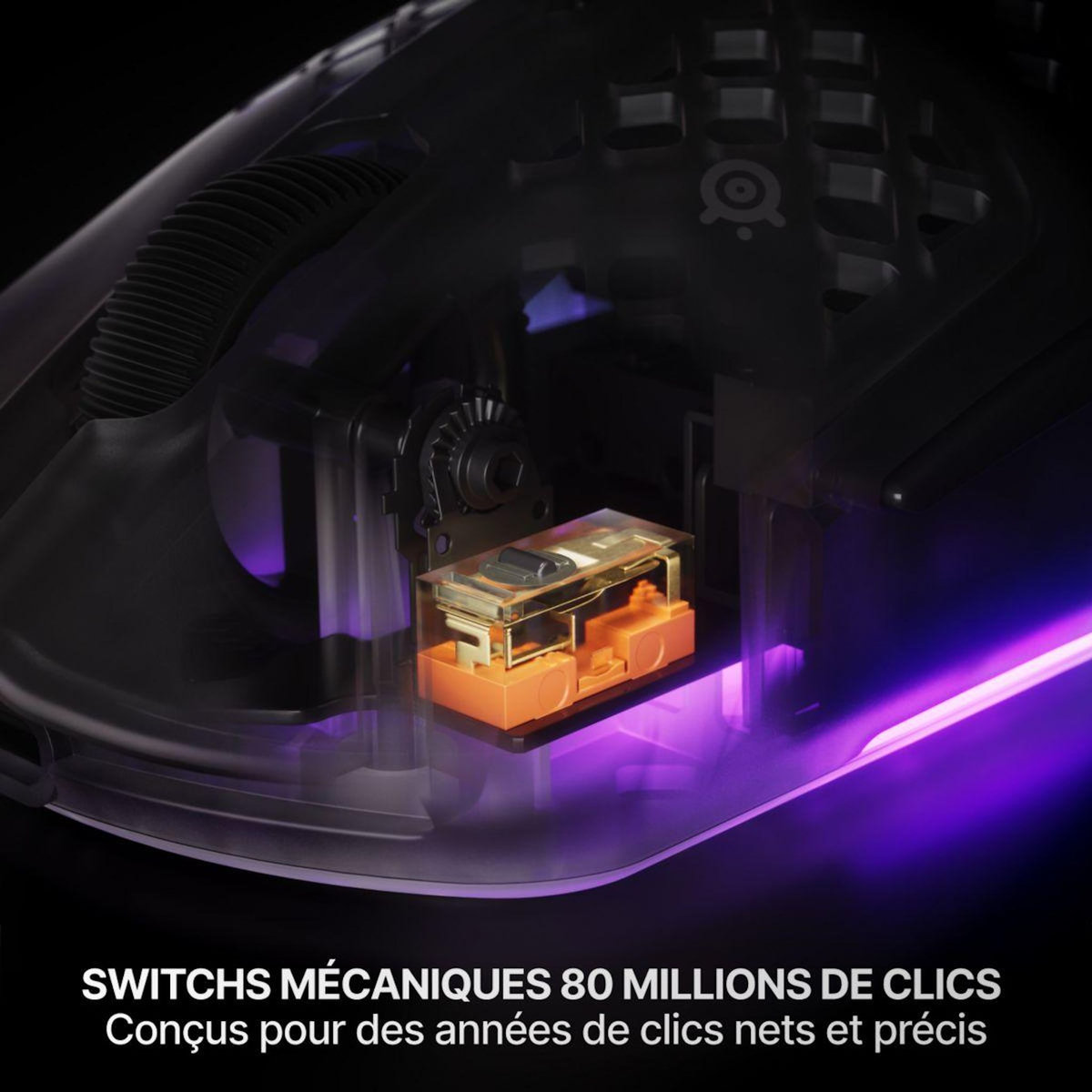 STEEL SERIES Souris Gamer Sans Fil Aerox 3 WL Gen 2 - MagentaHaze