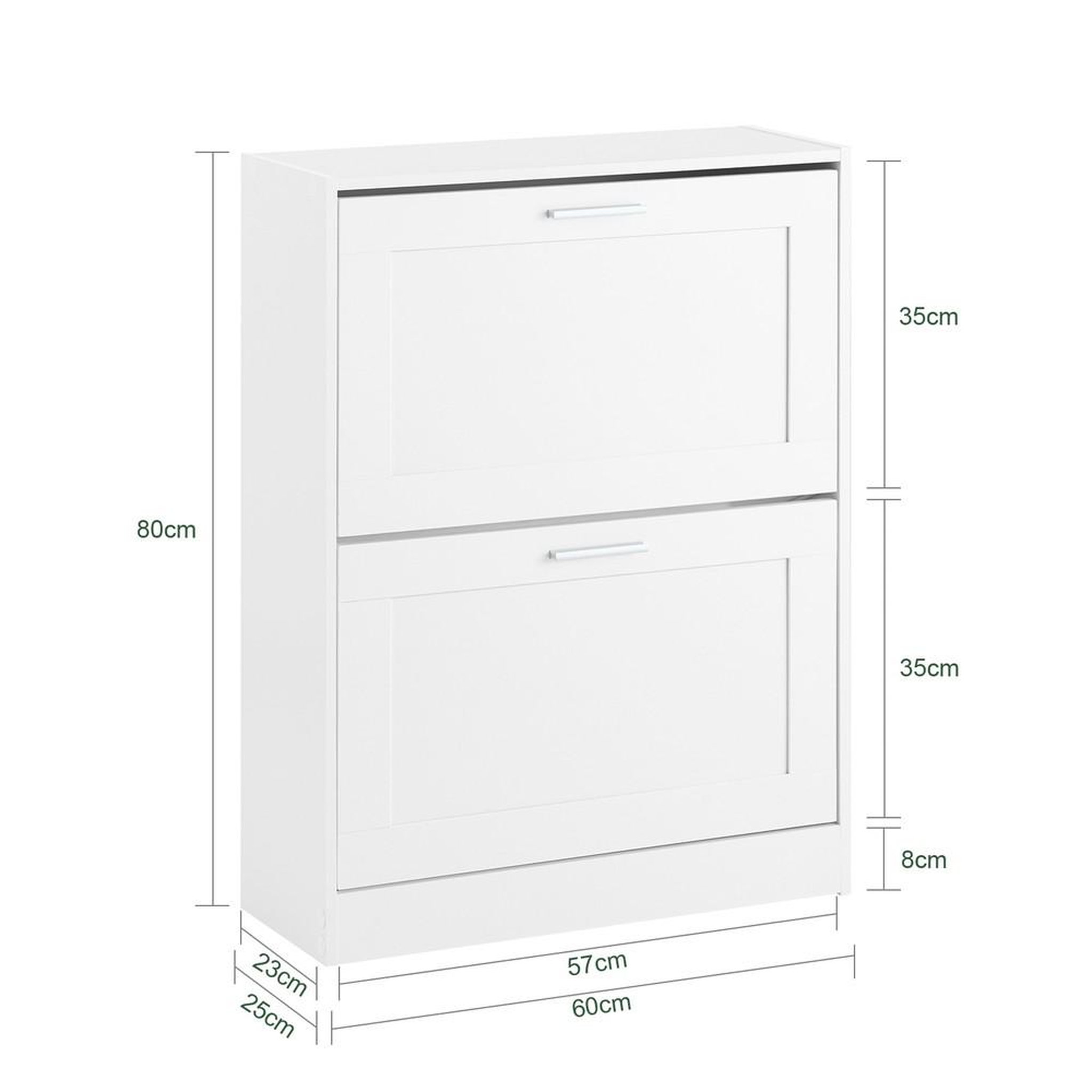 Voir la diapositive 3 : SOBUY SoBuy - Meuble À Chaussures 2 portes - Rustique - FSR137