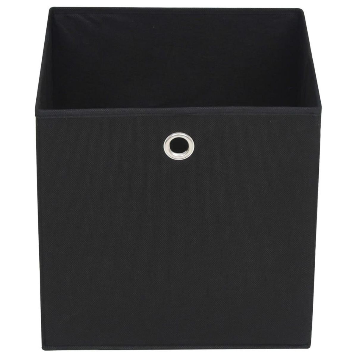 VIDAXL Boîte de rangement 10 pcs Tissu non-tisse 32x32x32 cm Noir