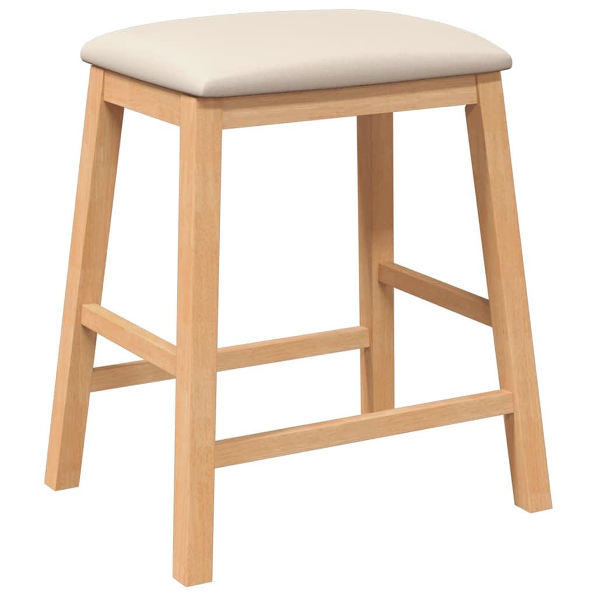 Voir la diapositive 4 : VIDAXL chaises de bar avec coussins 2 pcs bois massif d'hevea
