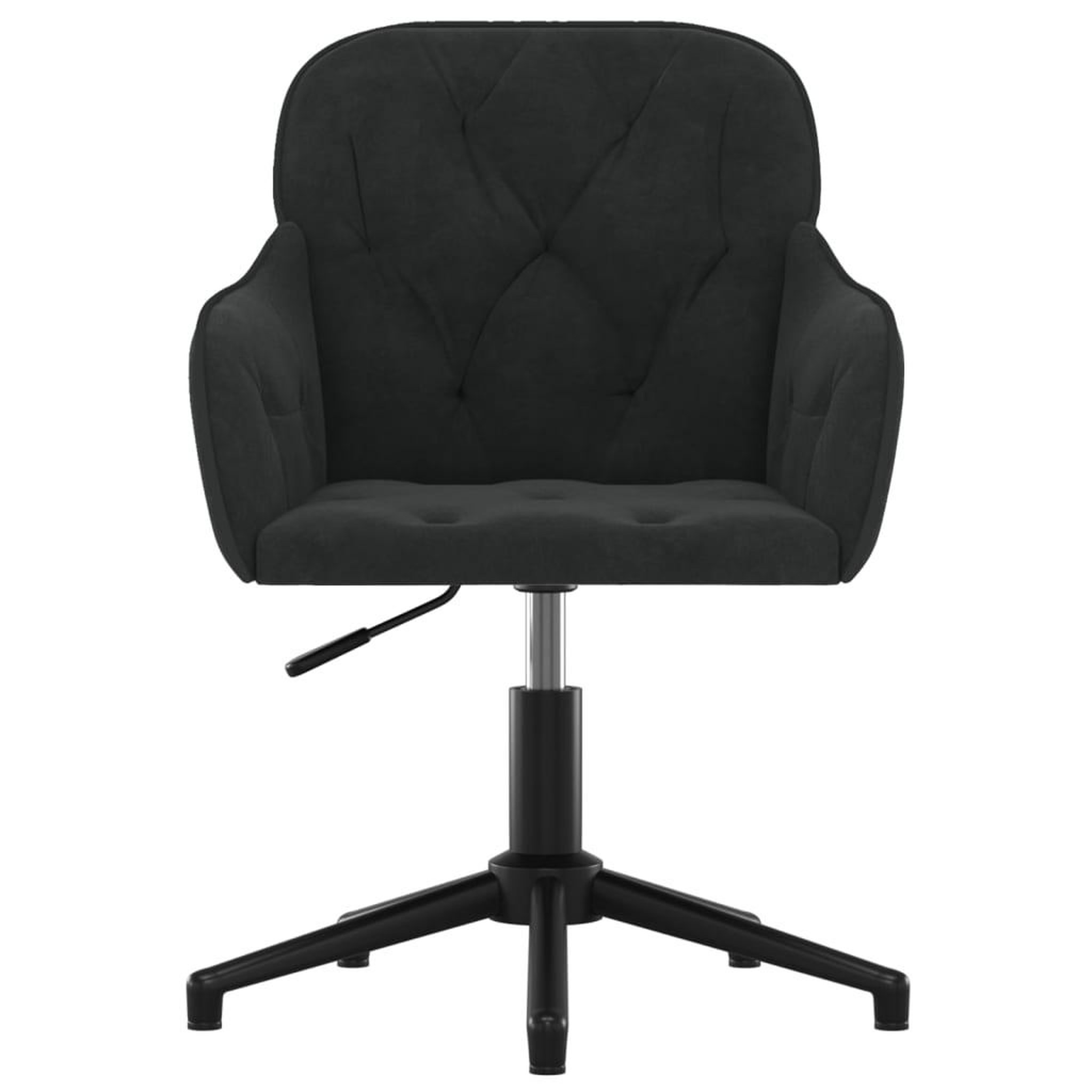 Voir la diapositive 3 : VIDAXL Chaise pivotante de bureau Noir Velours