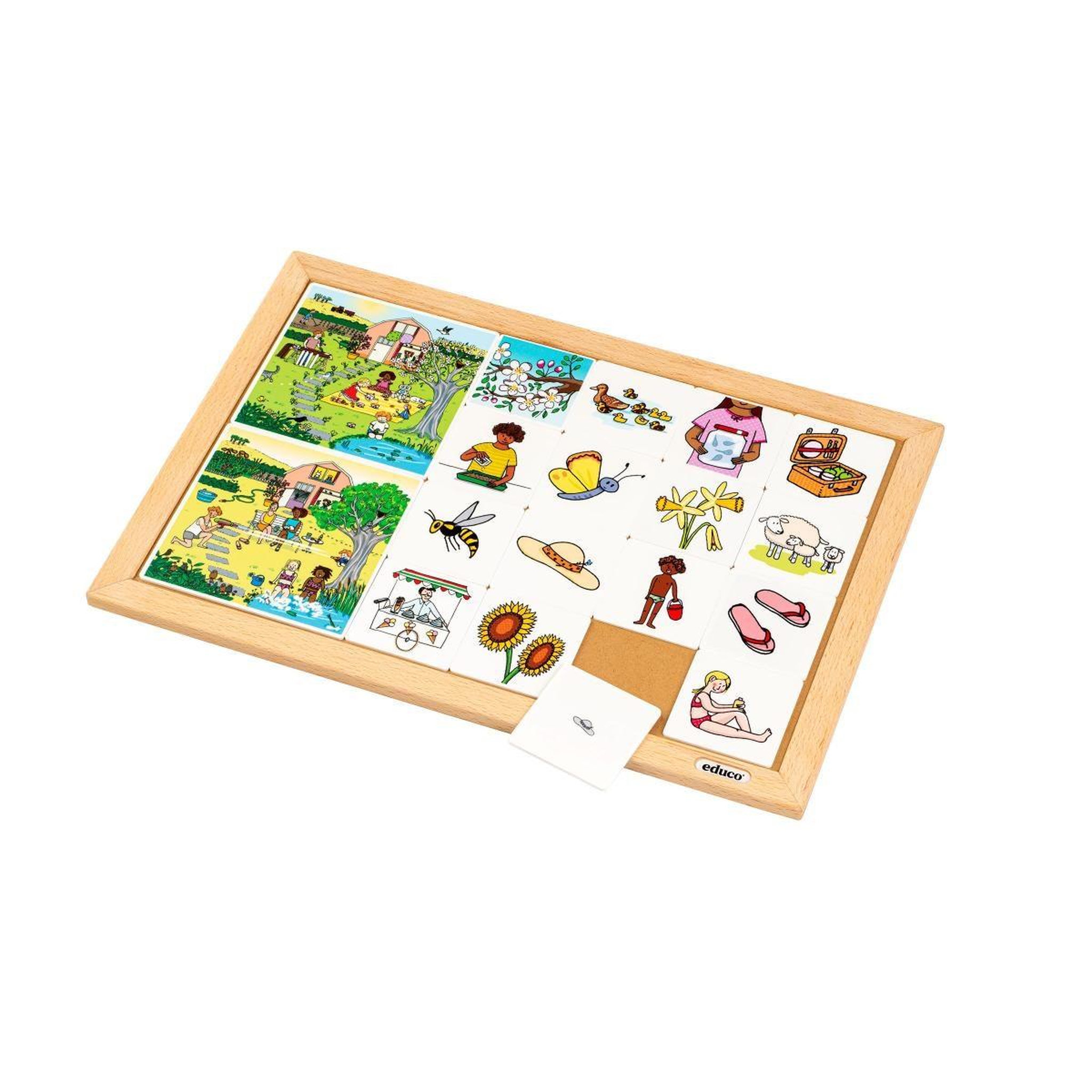 Voir la diapositive 2 : EDUCO Jeu d'images - printemps et été
