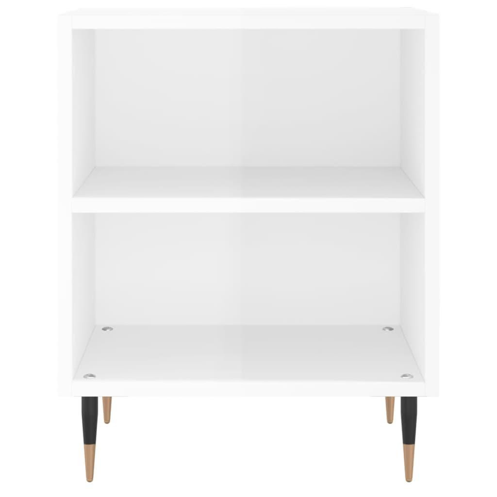 Voir la diapositive 4 : VIDAXL Table de chevet blanc brillant 40x30x50 cm bois d'ingenierie