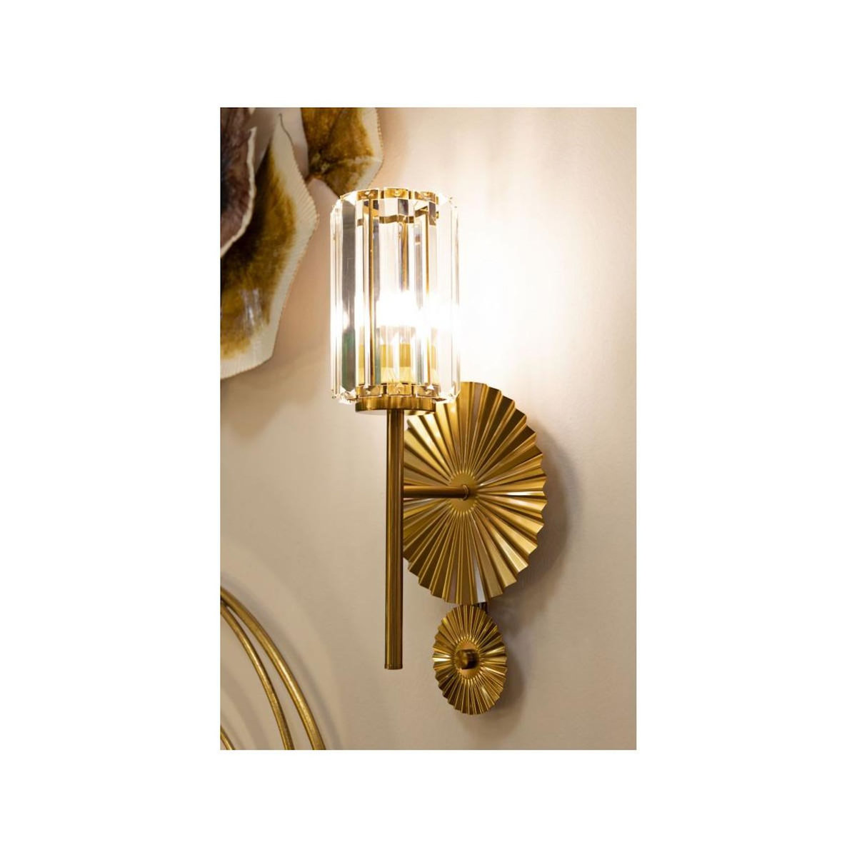 Paris Prix Applique Murale  Tirana  47cm Or & Transparent