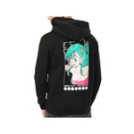 CAPSLAB Sweat à capuche homme Dragon Ball Bulma. Coloris disponibles : Noir