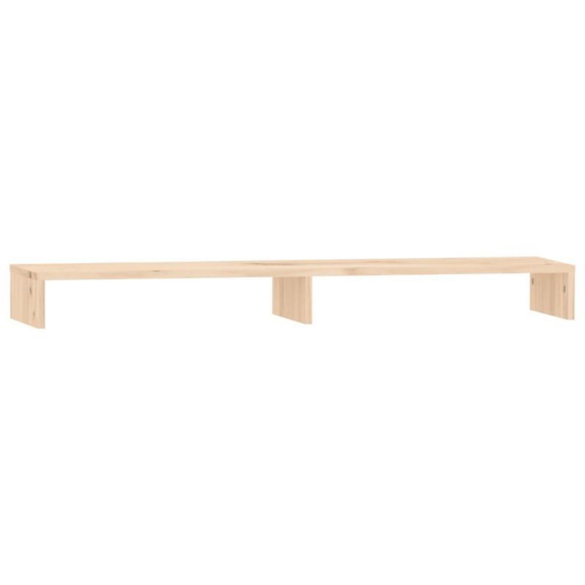 VIDAXL Support pour moniteur 100x27x10 cm Bois de pin solide