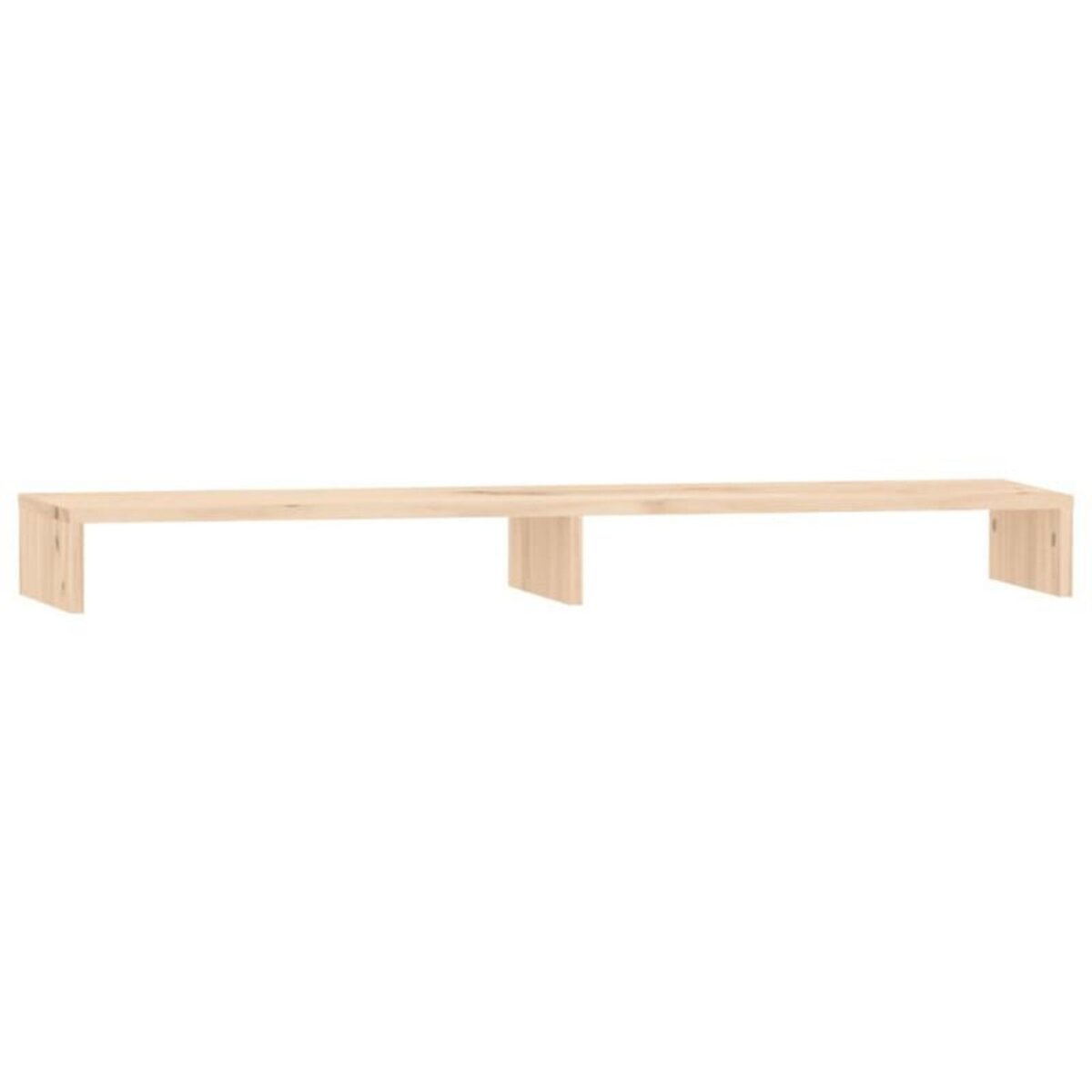 VIDAXL Support pour moniteur 100x27x10 cm Bois de pin solide