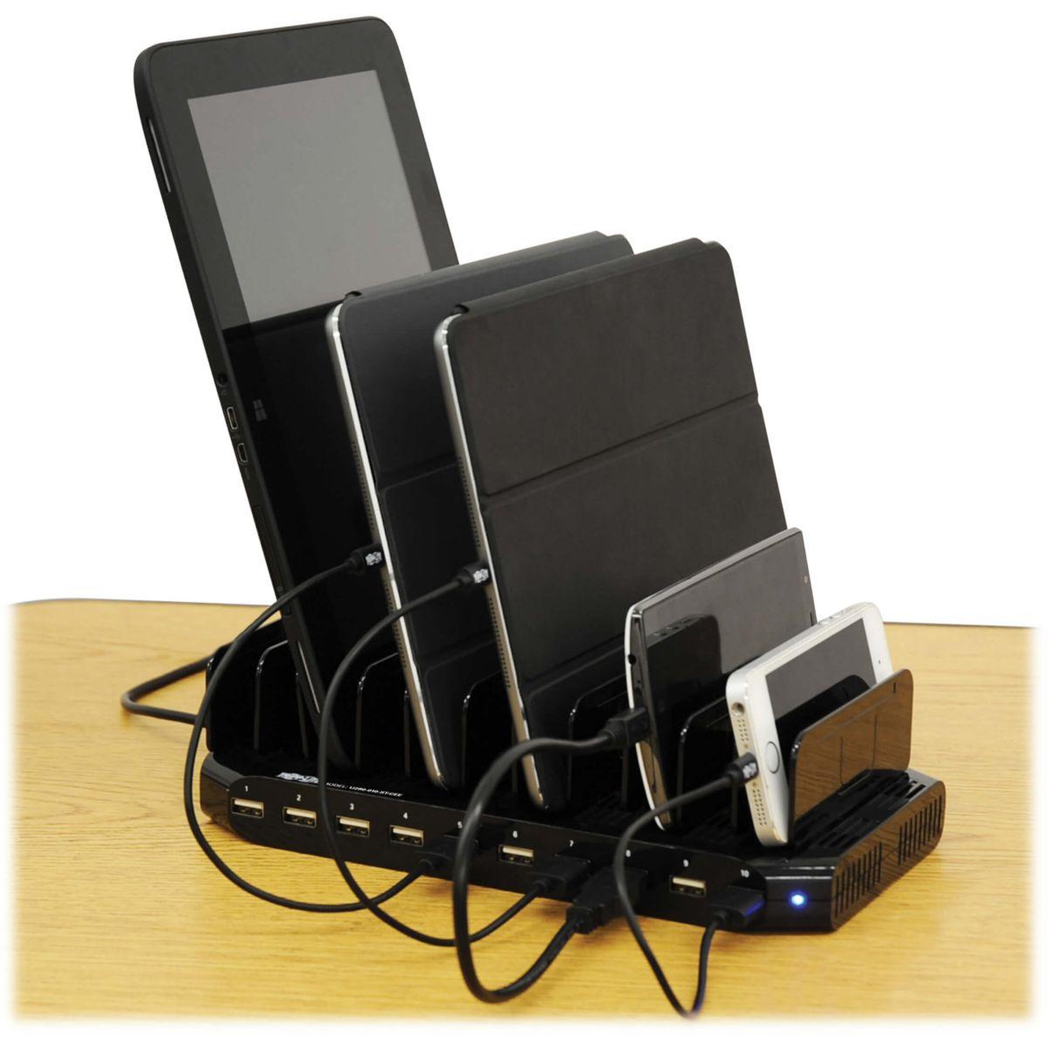 Voir la diapositive 2 : Eaton Station d'accueil de recharge 10 ports usb avec supports d