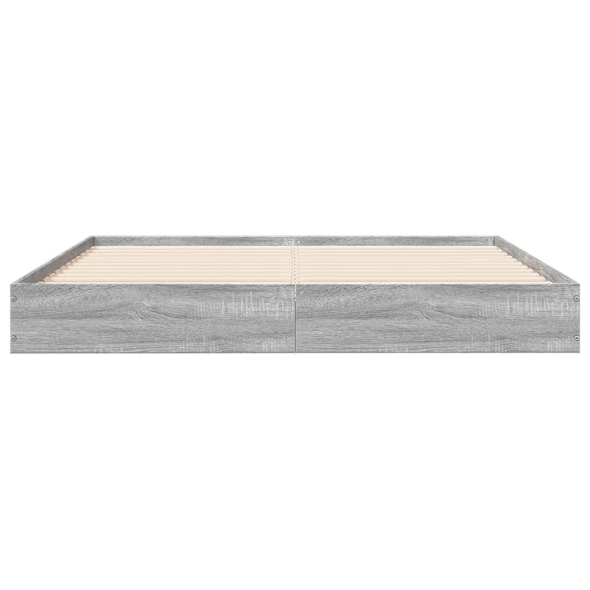 VIDAXL Cadre de lit sans matelas sonoma gris 140x200 cm