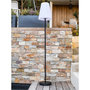 Voir la diapositive 2 : Lumisky Lampadaire lumineux solaire et rechargeable pied métal LED blanc chaud / blanc dimmable STANDY SOLAR H 150 cm