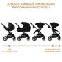 Voir la diapositive 4 : KINDERKRAFT Poussette 3 en 1 avec nacelle YOXI, roues anti-crevaison et accessoires