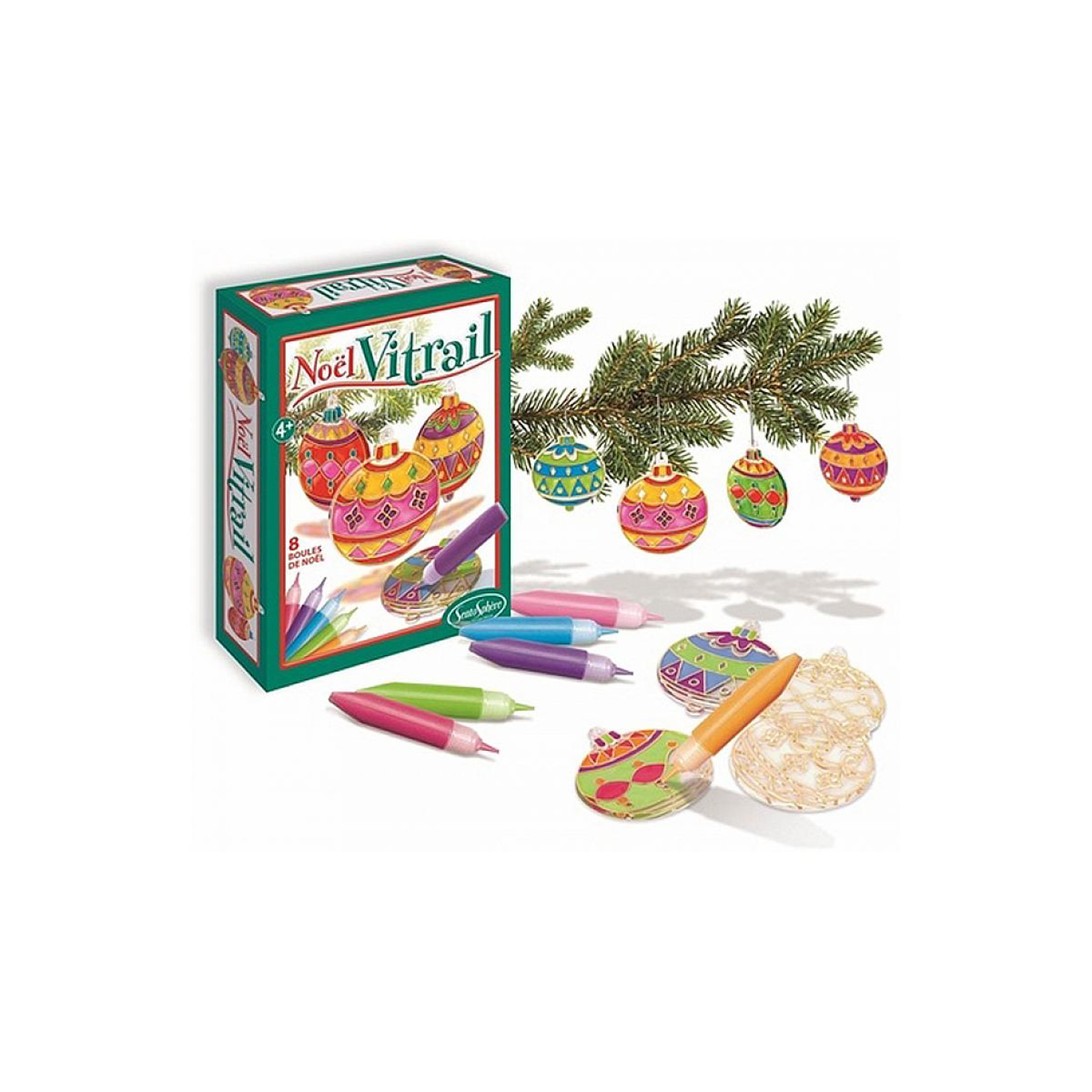 Voir la diapositive 2 : Sentosphere Kit creatif Noel Vitrail.