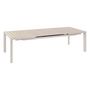 Voir la diapositive 2 : HESPERIDE Table de jardin rectangulaire extensible alu Evasion 8/10 places lin et argile - Hespéride