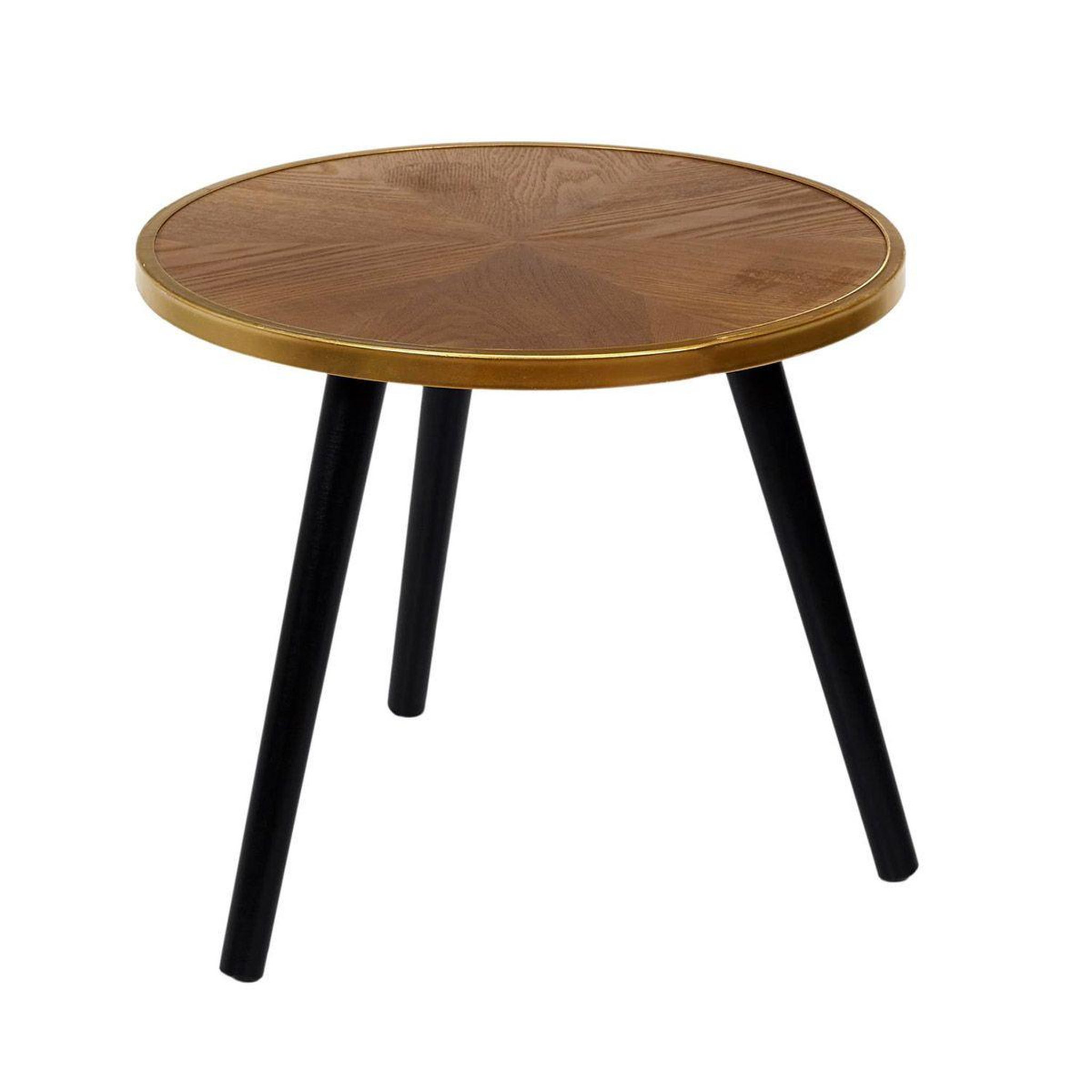 Voir la diapositive 3 : The Home Deco Factory Lot de 2 Tables Gigognes  Felix  40cm Naturel & Noir