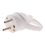 ZENITECH Fiche mâle anneau 16A 2P+T blanc