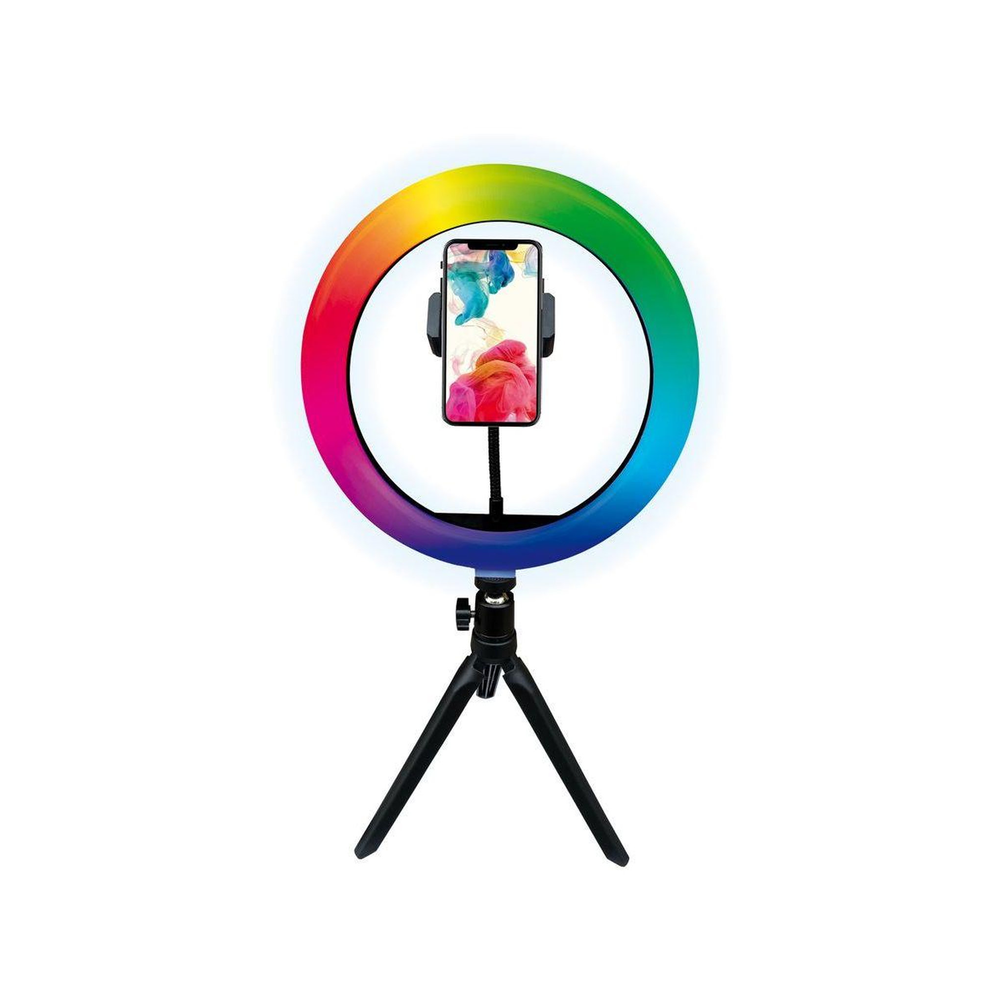 Voir la diapositive 2 : Mobility Lab Ring light trépied avec LED / Vlog