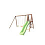 Voir la diapositive 2 : Soulet Portique balançoire avec toboggan - Bois - H2,20m - VIOLETTE
