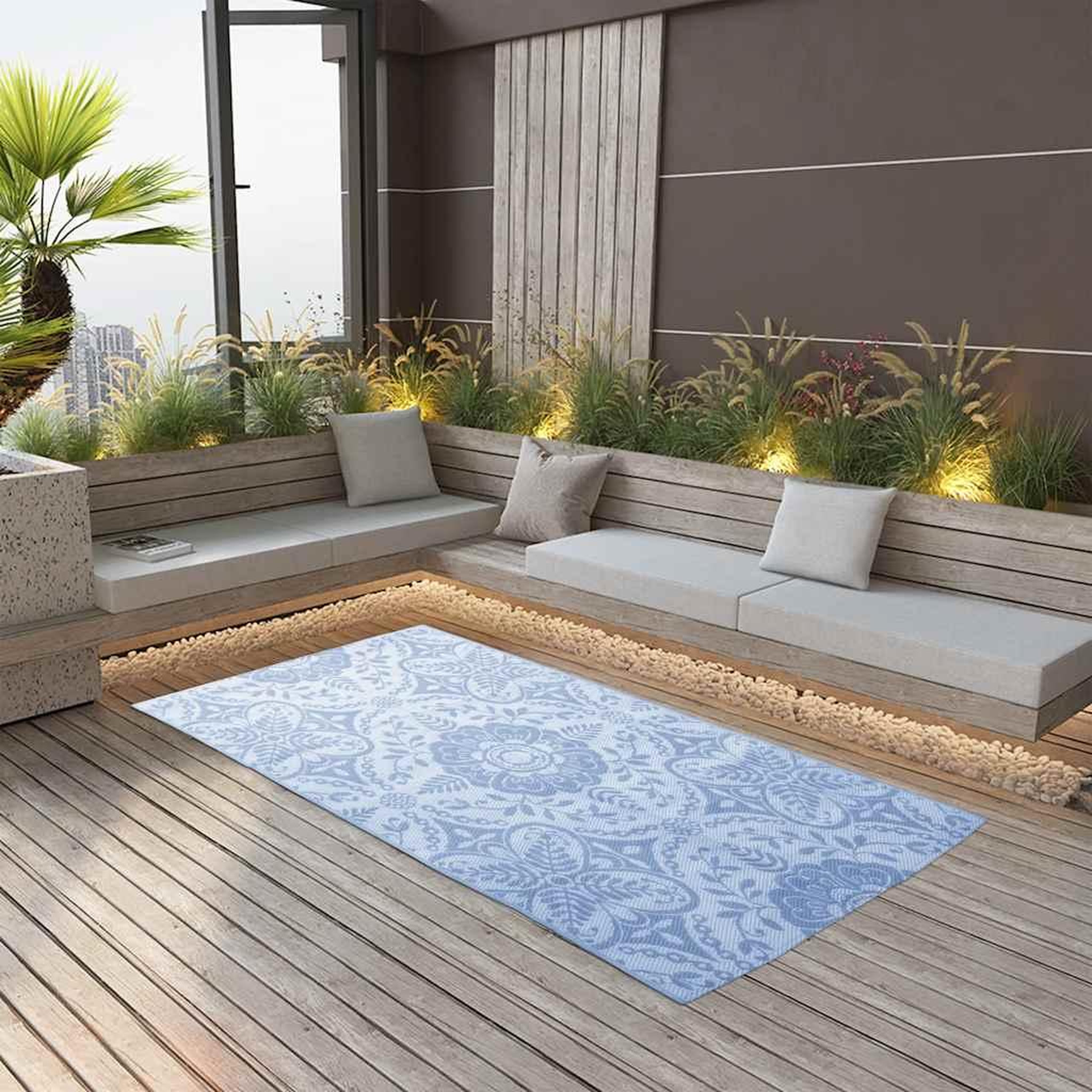 Voir la diapositive 1 : VIDAXL Tapis d'exterieur ARAKIL Bleu azure 160x230 cm PP