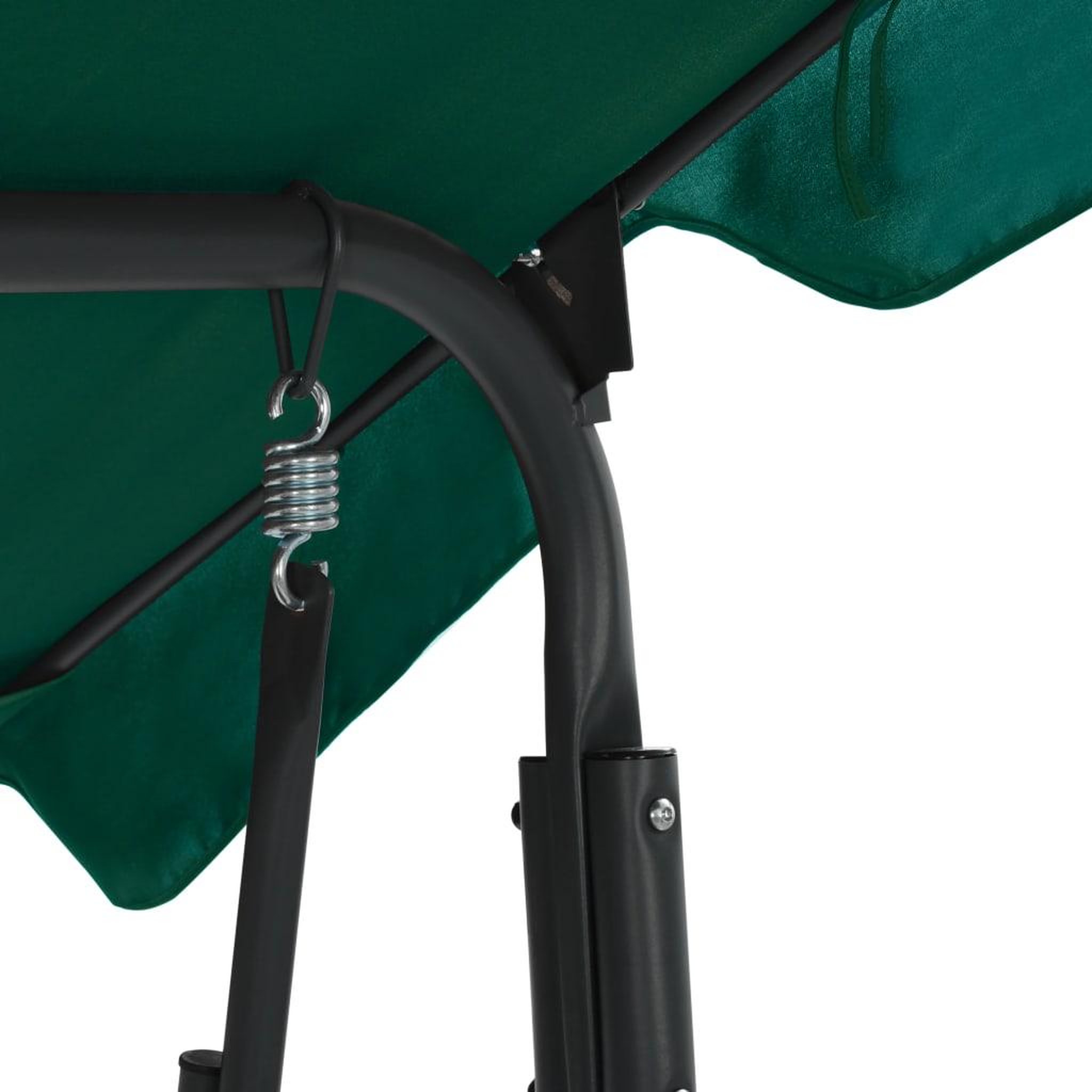 Voir la diapositive 4 : VIDAXL Balancelle de jardin Vert 170 x 110 x 153 cm Tissu
