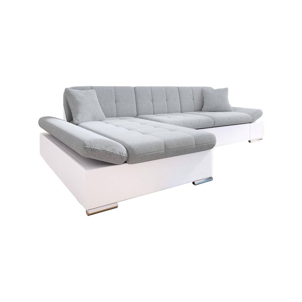 BEST MOBILIER Livio - canapé d'angle - convertible avec coffre - 4 places - style contemporain - gauche