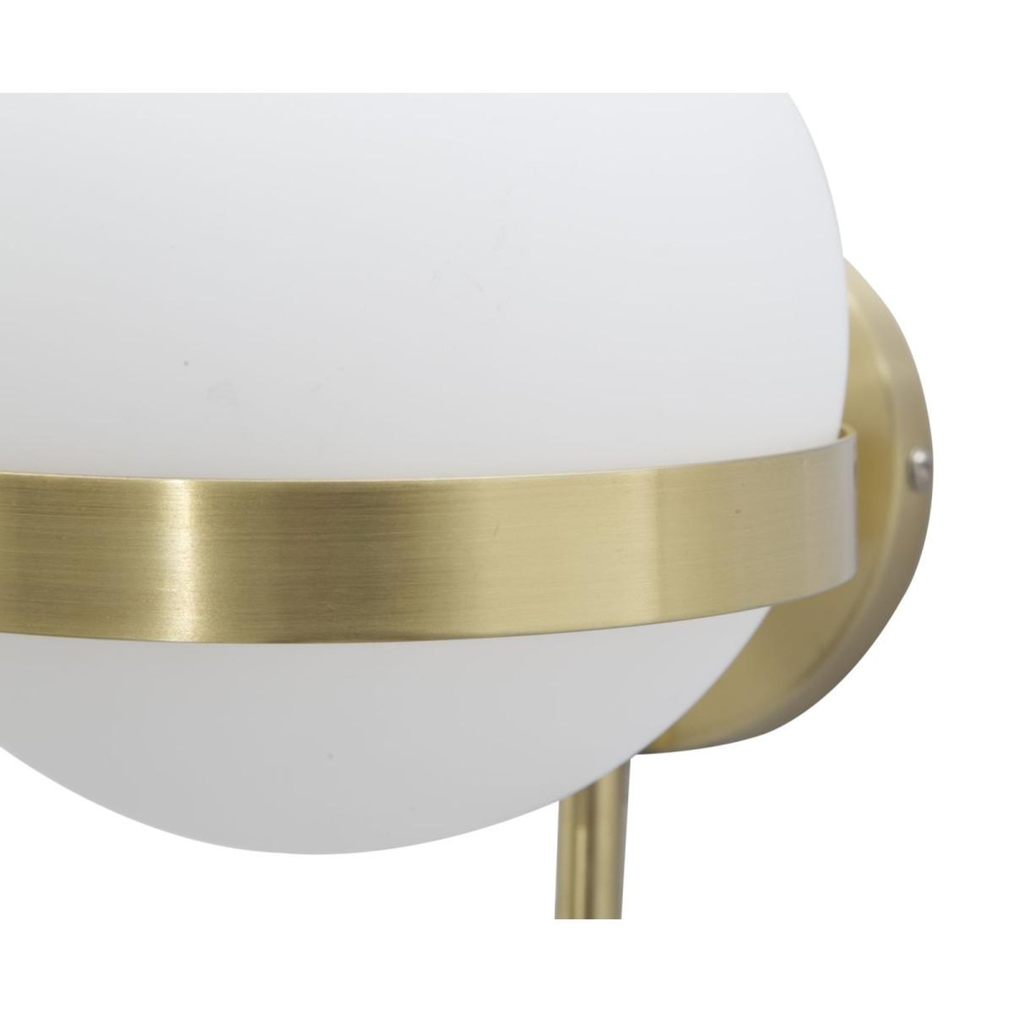 Voir la diapositive 6 : Paris Prix Applique murale sphère  glamy circle  40cm blanc & or