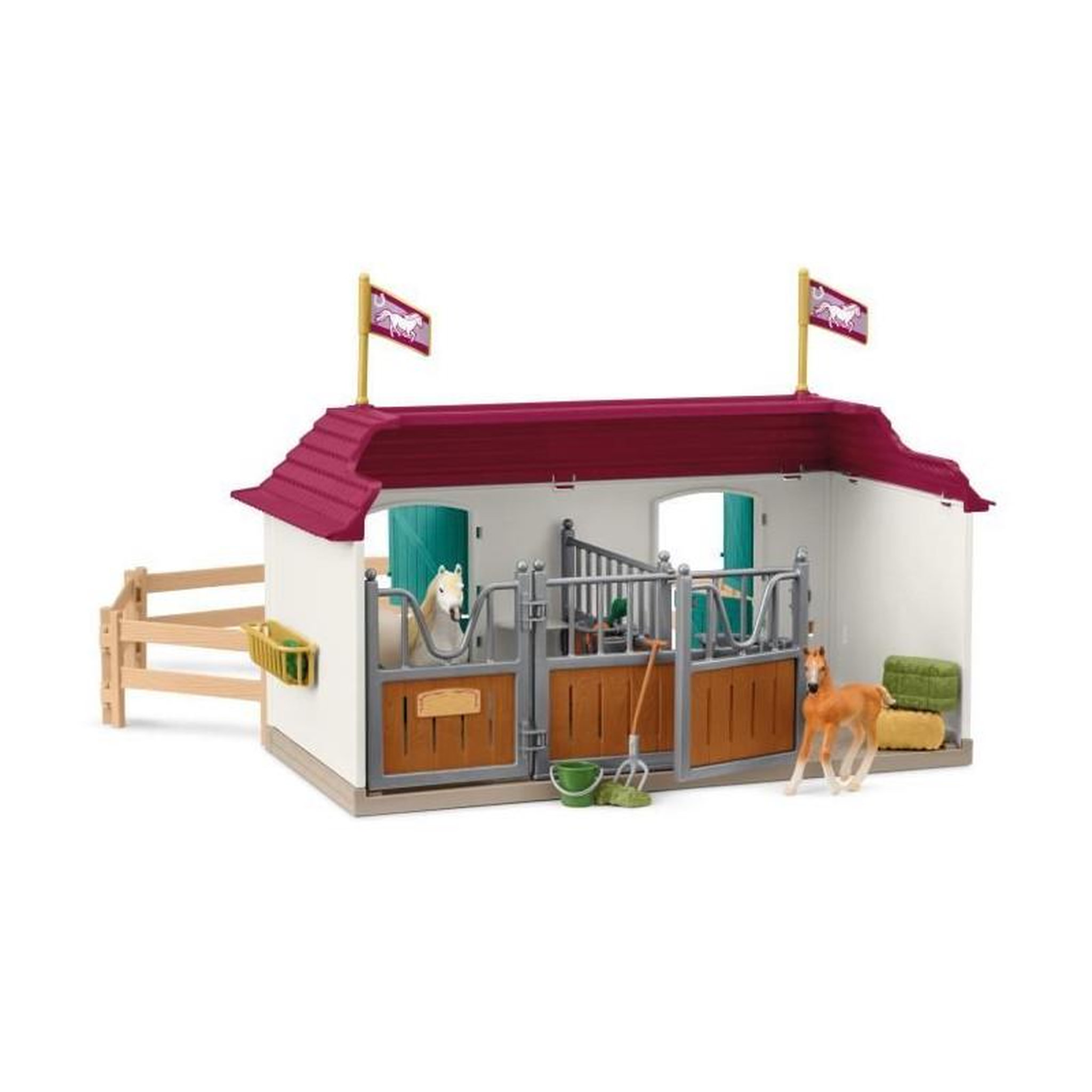 Voir la diapositive 4 : Schleich Coffret Grand centre équestre de Lakeside, SCHLEICH 42706, Horse Club, Des 4 ans