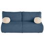 Voir la diapositive 4 : BEST MOBILIER Marvin - canapé 3 places convertible et coffre en fausse fourrure côtelée avec 2 coussins boule inclus