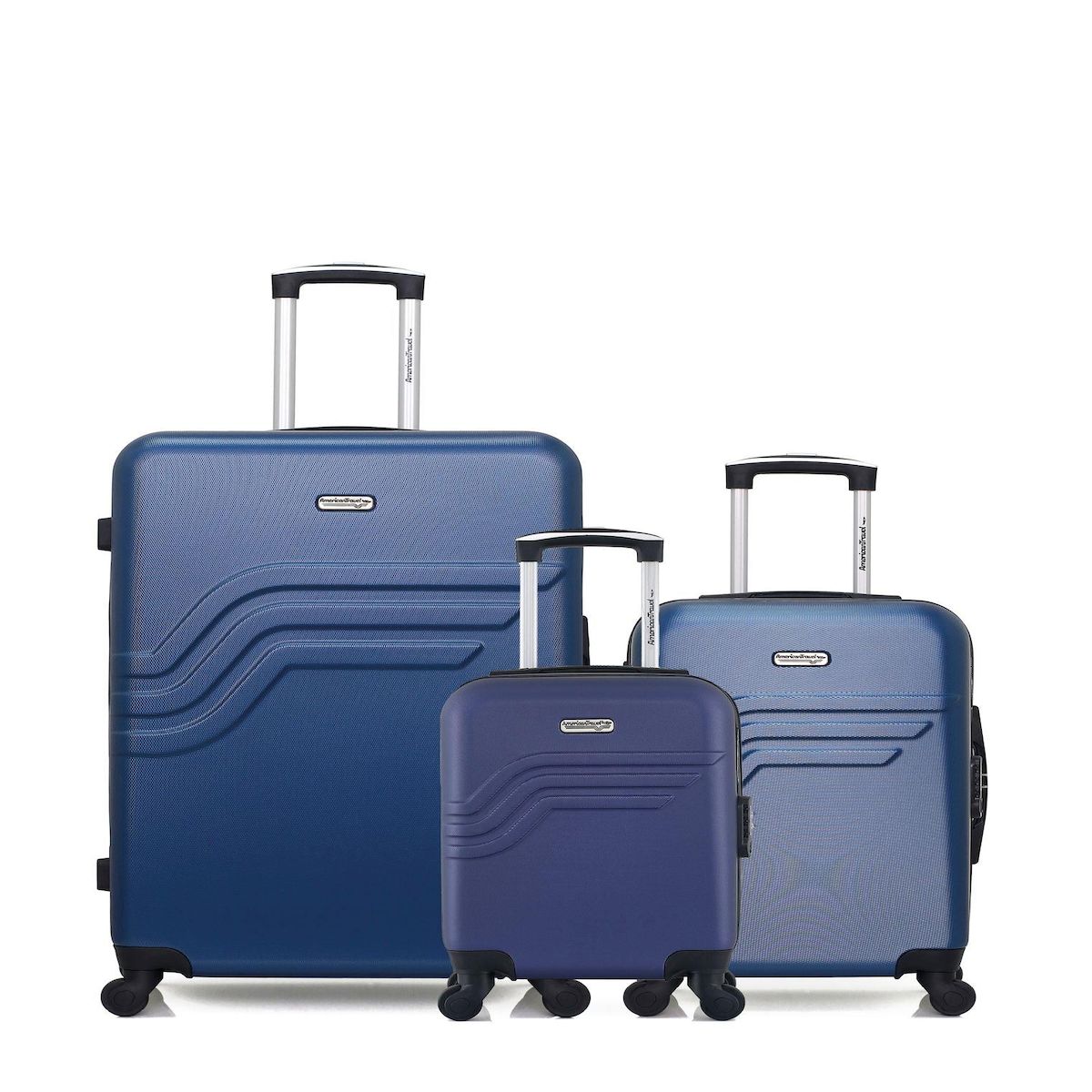 AMERICAN TRAVEL AMERICAN TRAVEL - LOT DE 3 - Valises grand format, cabine et cabine XXS QUEENS