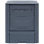 Voir la diapositive 2 : VIDAXL Bac a compost de jardin Gris 60x60x73 cm 260 L