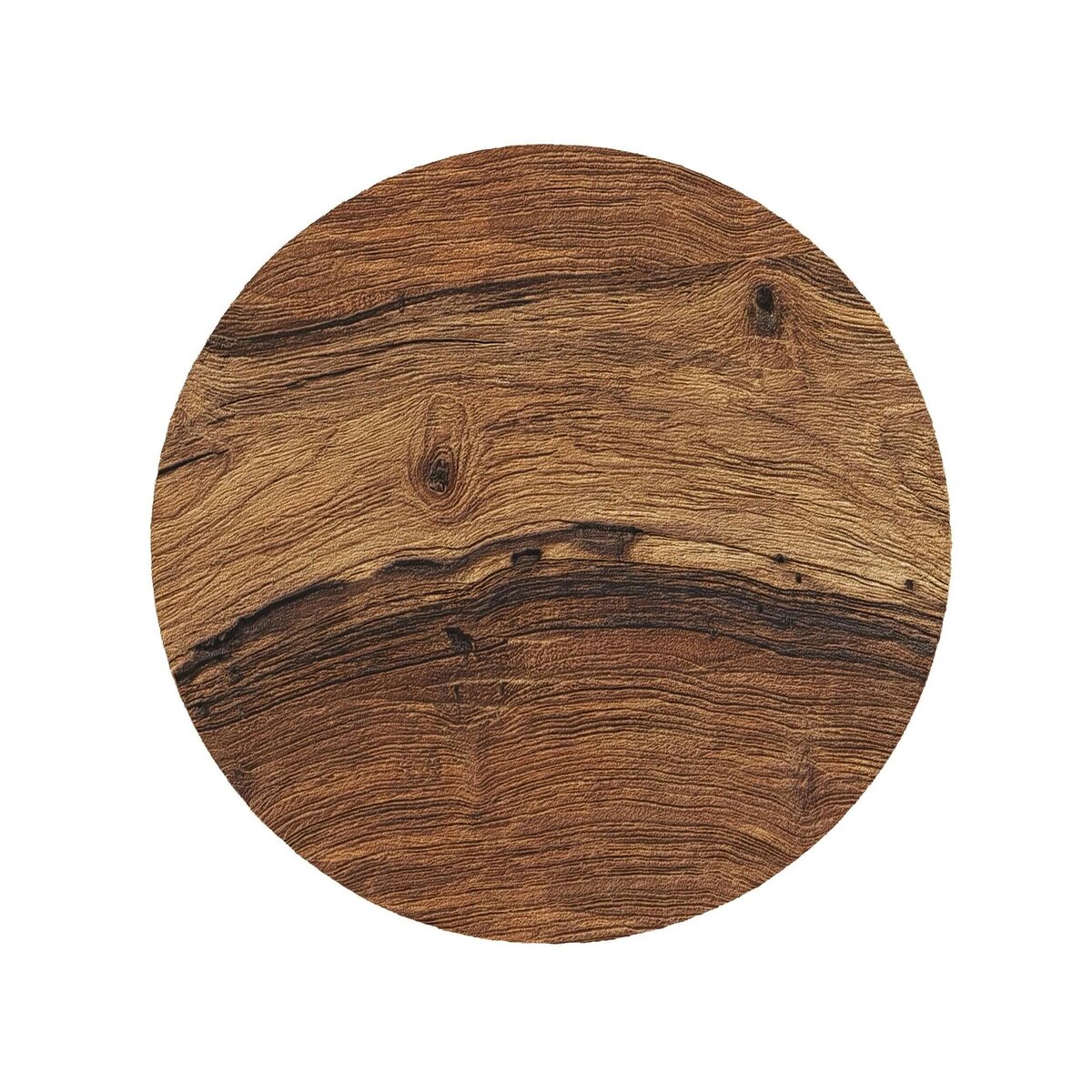 Rendez vous déco Tabouret rond en bois de teck recyclé H45 cm-Léa