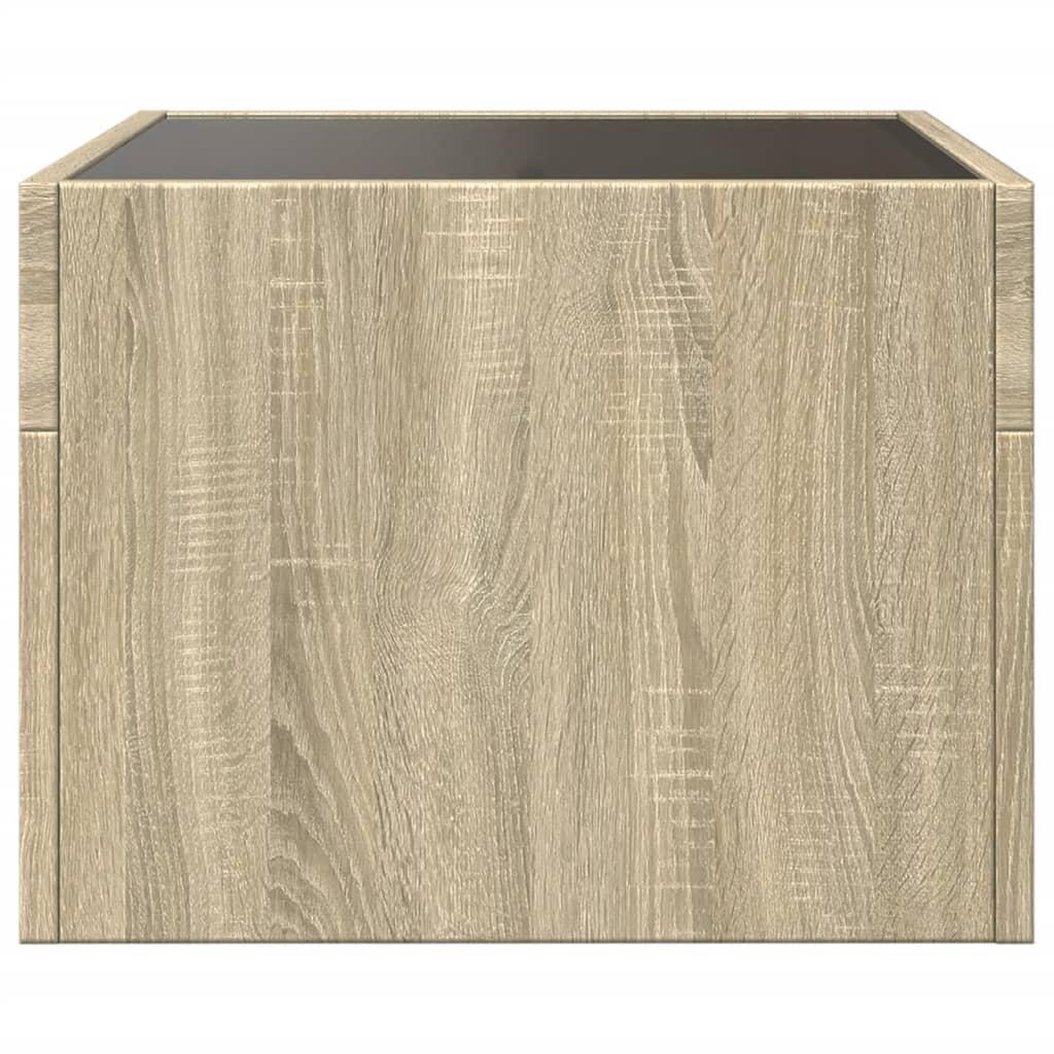 Voir la diapositive 5 : VIDAXL Table de chevet avec LED infini chene sonoma 40x40x30 cm