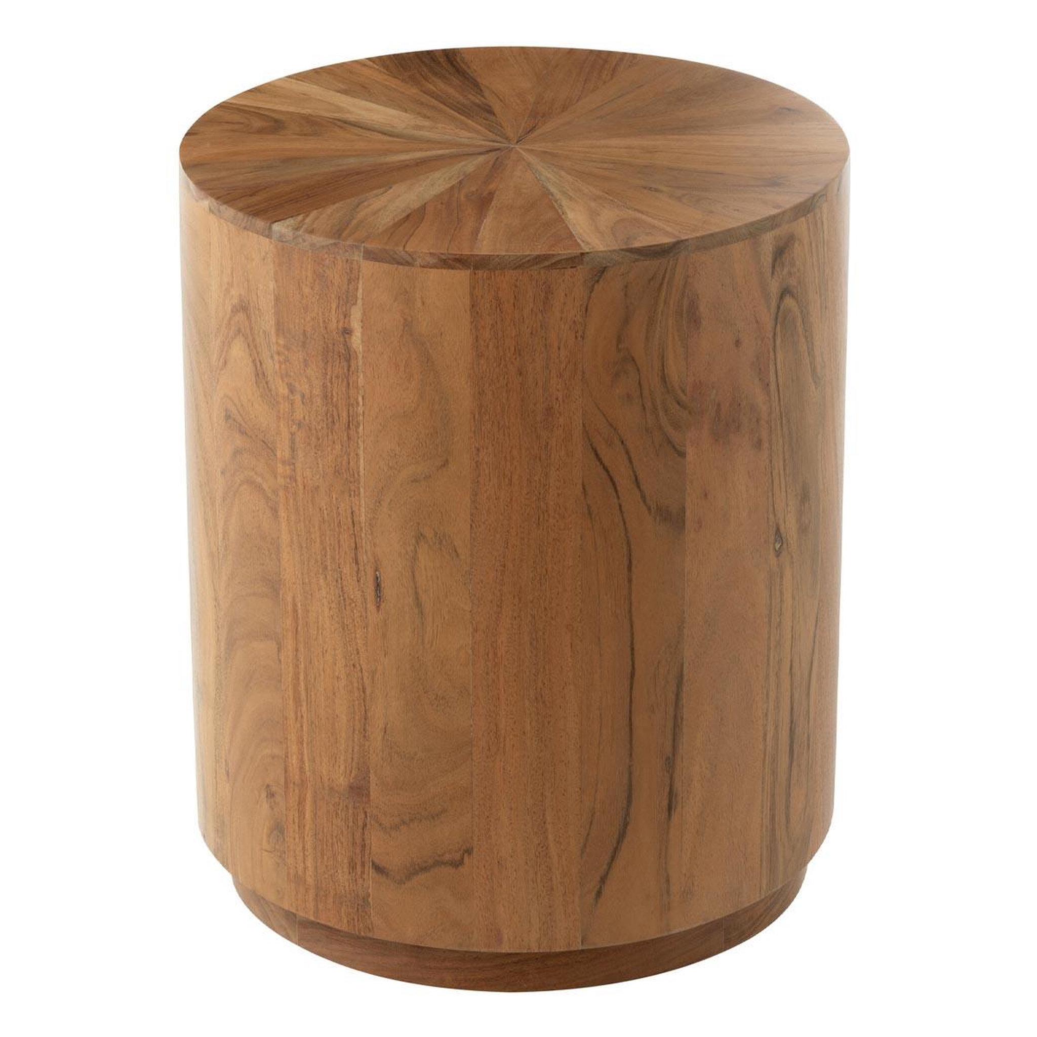 J-LINE Table d'appoint en bois  glenda  55cm naturel