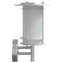Voir la diapositive 5 : VIDAXL Appliques murales d'exterieur 2pcs argente acier inoxydable