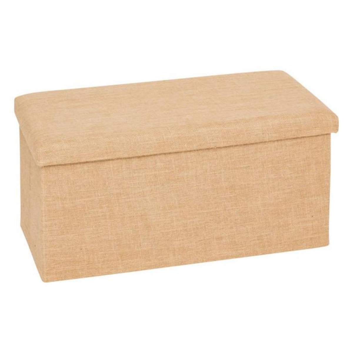 FIVE Pouf Coffre Pliant  Toile de Jute  76cm Naturel
