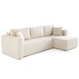 Voir la diapositive 3 : BEST MOBILIER Topaze - canapé d'angle déhoussable réversible 4 places en tissu bouclette