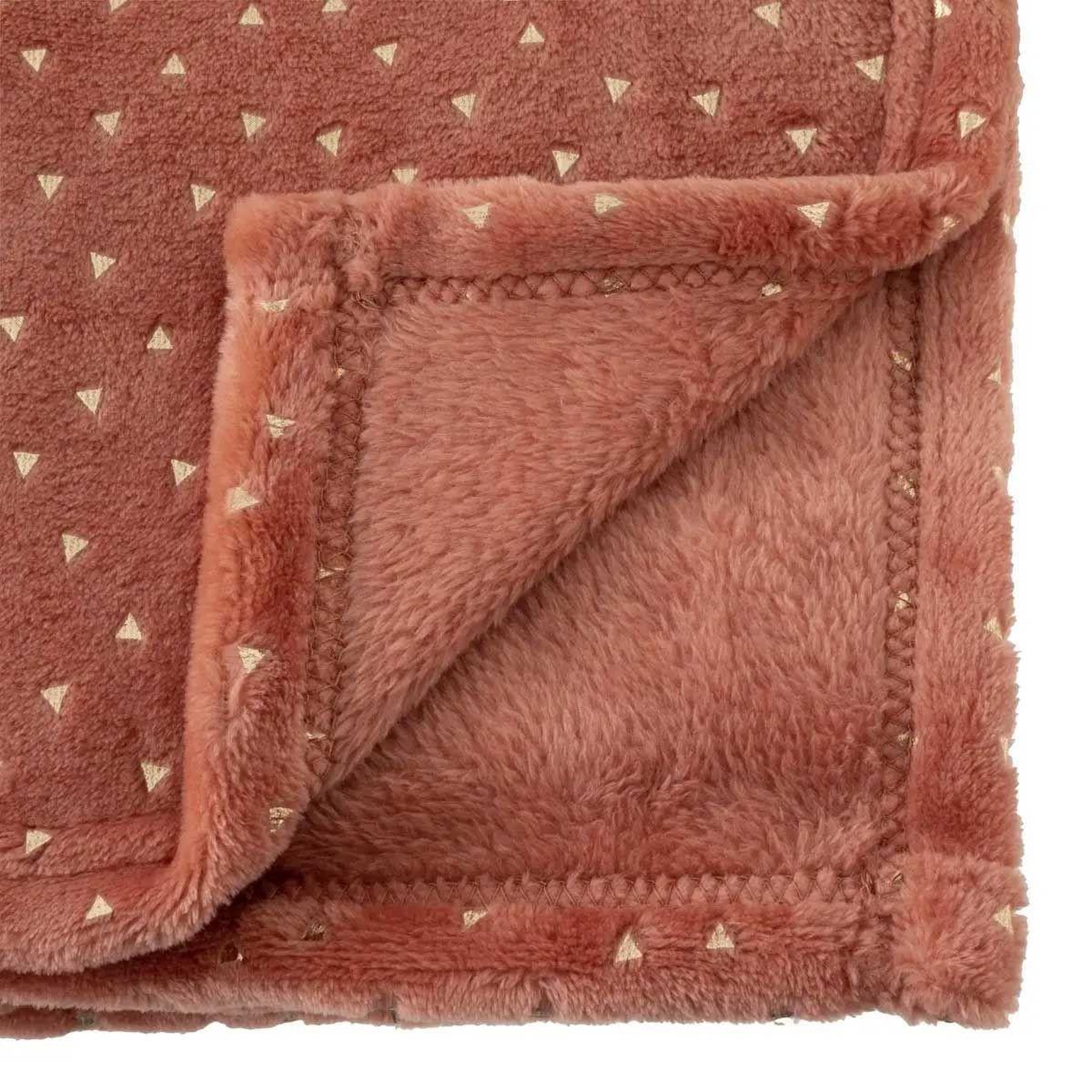Voir la diapositive 2 : Atmosphera Kids Plaid flanelle enfant  berlingot  75x100cm terracotta