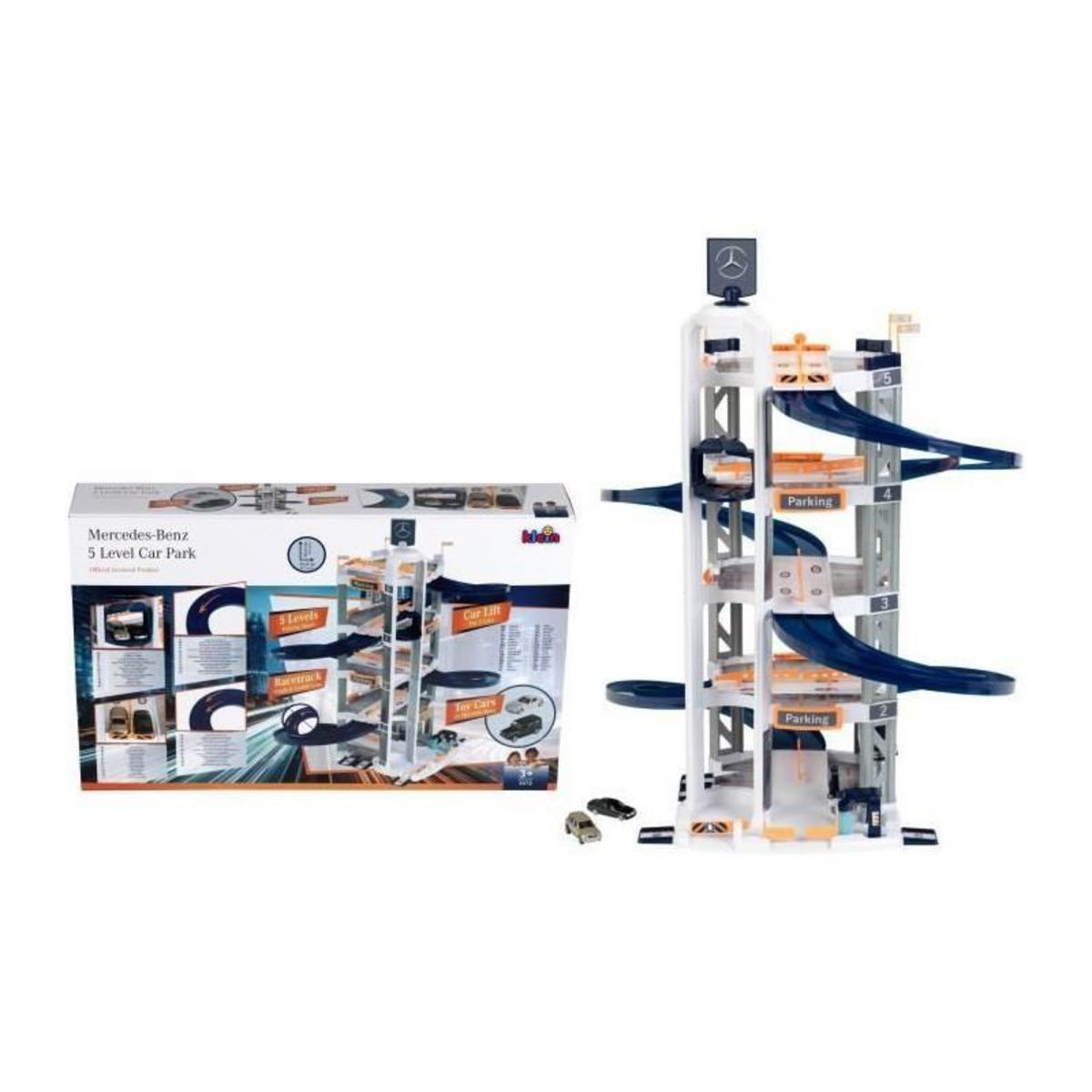 Klein Garage Mercedes-Benz 5 niveaux - KLEIN - Avec deux petites voitures - Des 3 ans