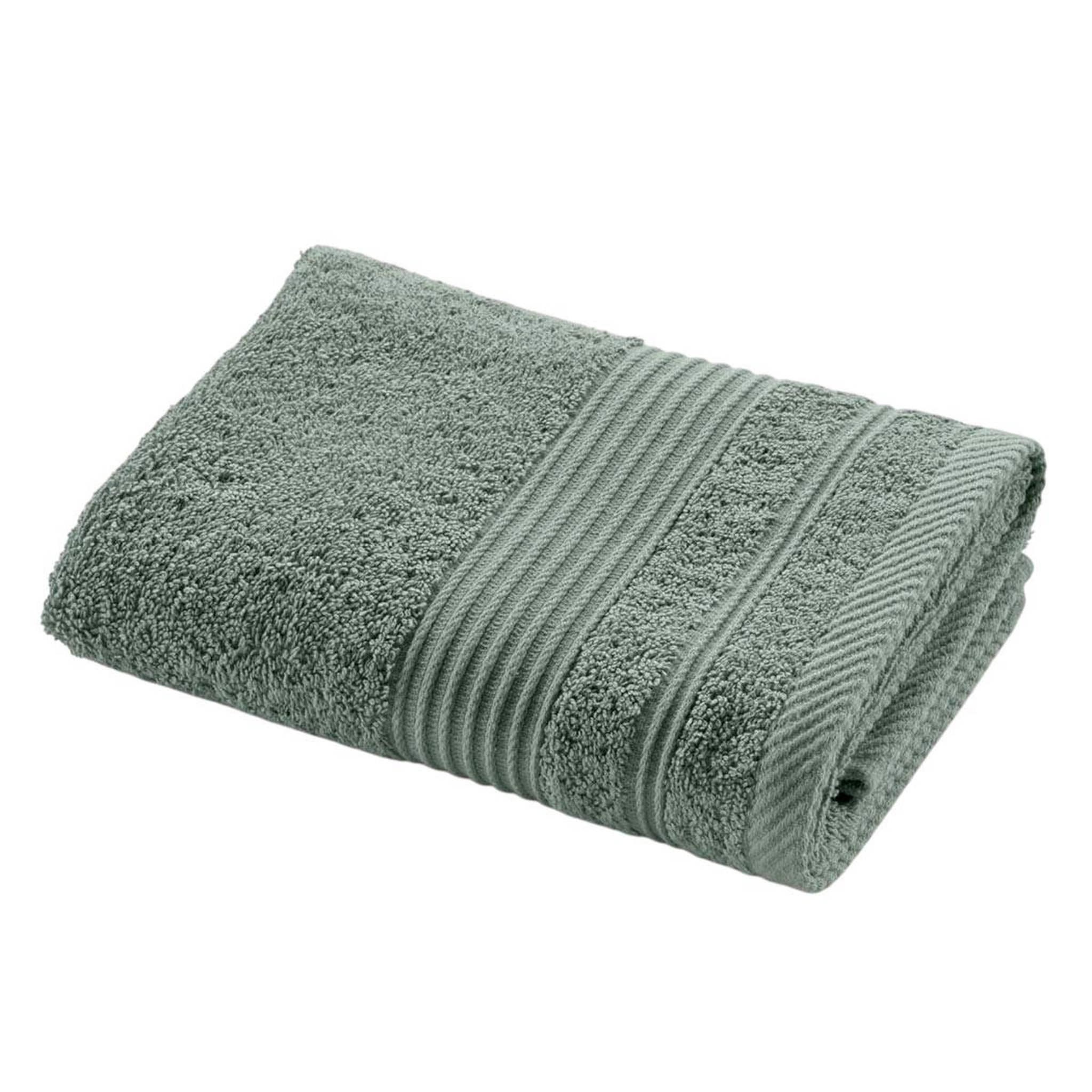 Douceur d'Intérieur Serviette de toilette  tendresse   50x90cm vert cèdre