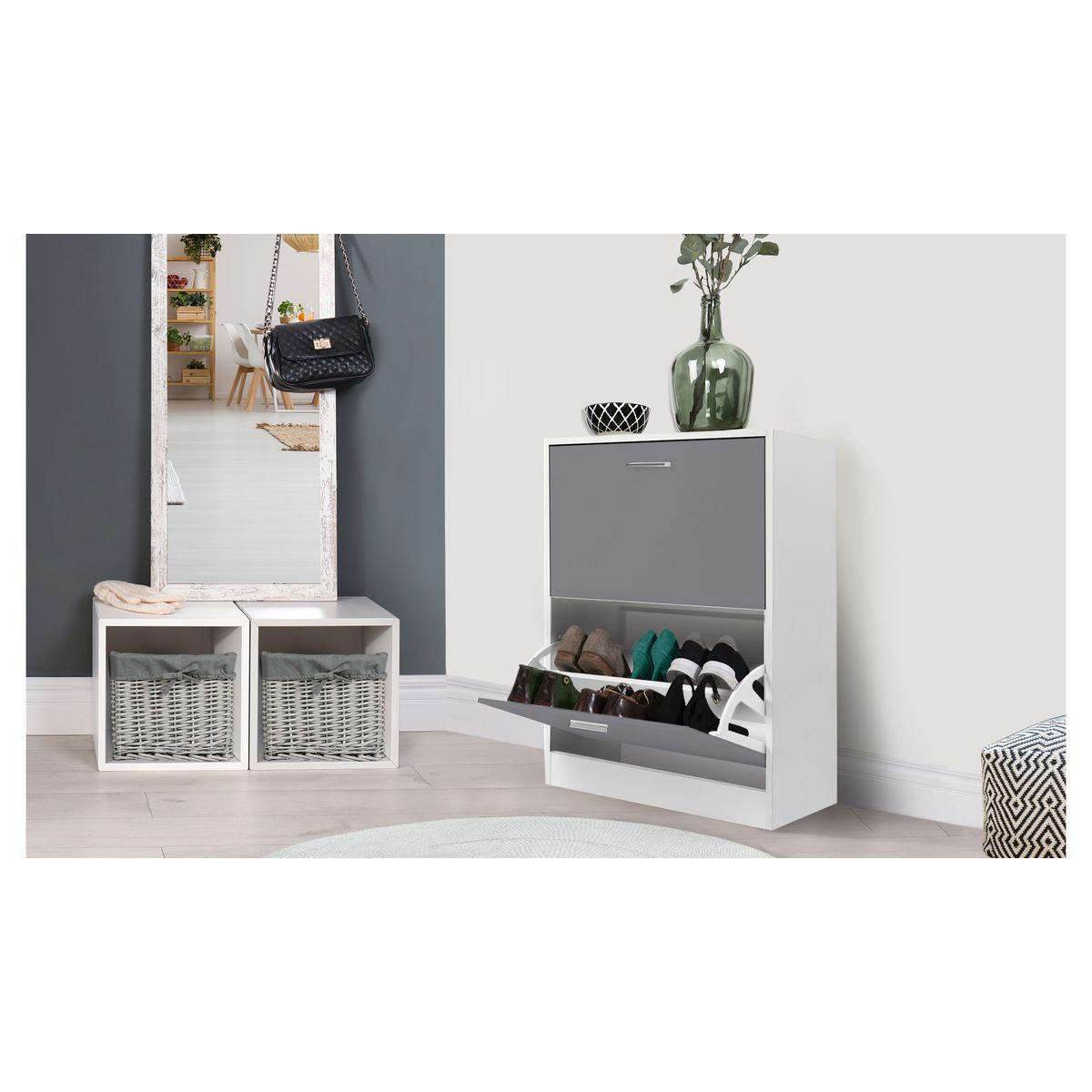 Meuble chaussures 2 portes TOM