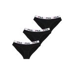 FILA Lot de 3 Culottes coton femme. Coloris disponibles : Noir